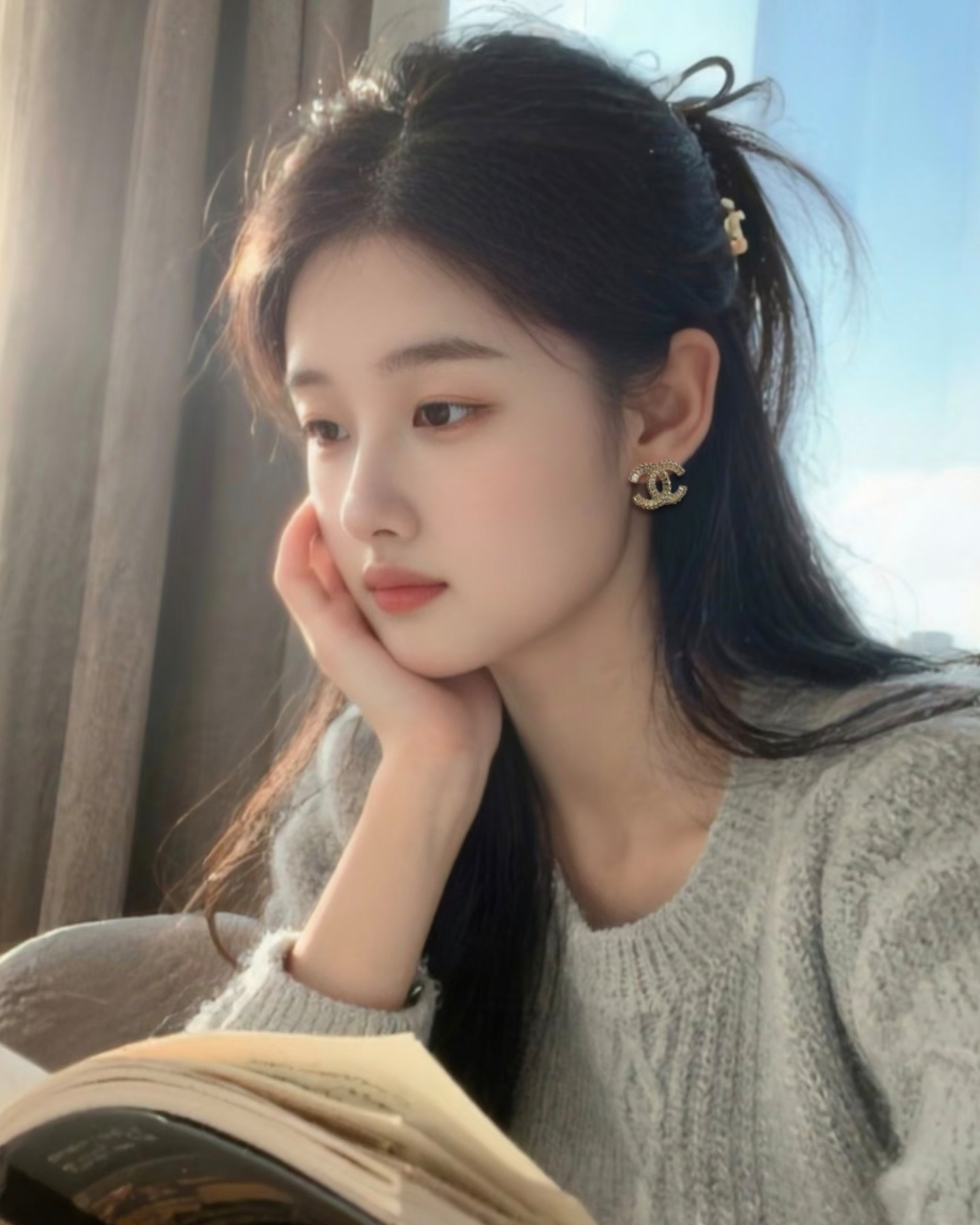 Chanel 卖疯了小香官网主推 精工版小香 最新 Chanel 微镶晶钻字母方钻耳钉耳环 字母新款珍珠