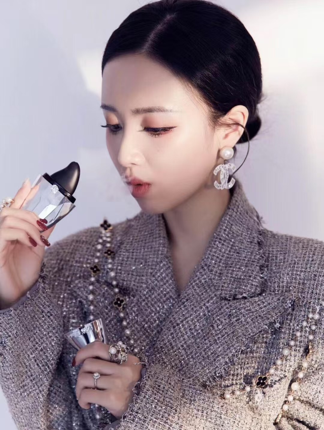 Chanel CHANE 香奈儿五角星爱心珍珠字母耳钉