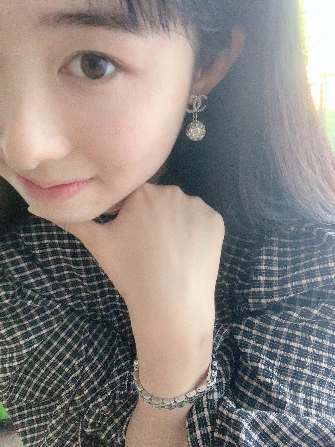 Chanel 本季必入 【Ch@nel双c圆球米粒珍珠字母耳钉】非常重工 我们一致致ZP 黄铜材质