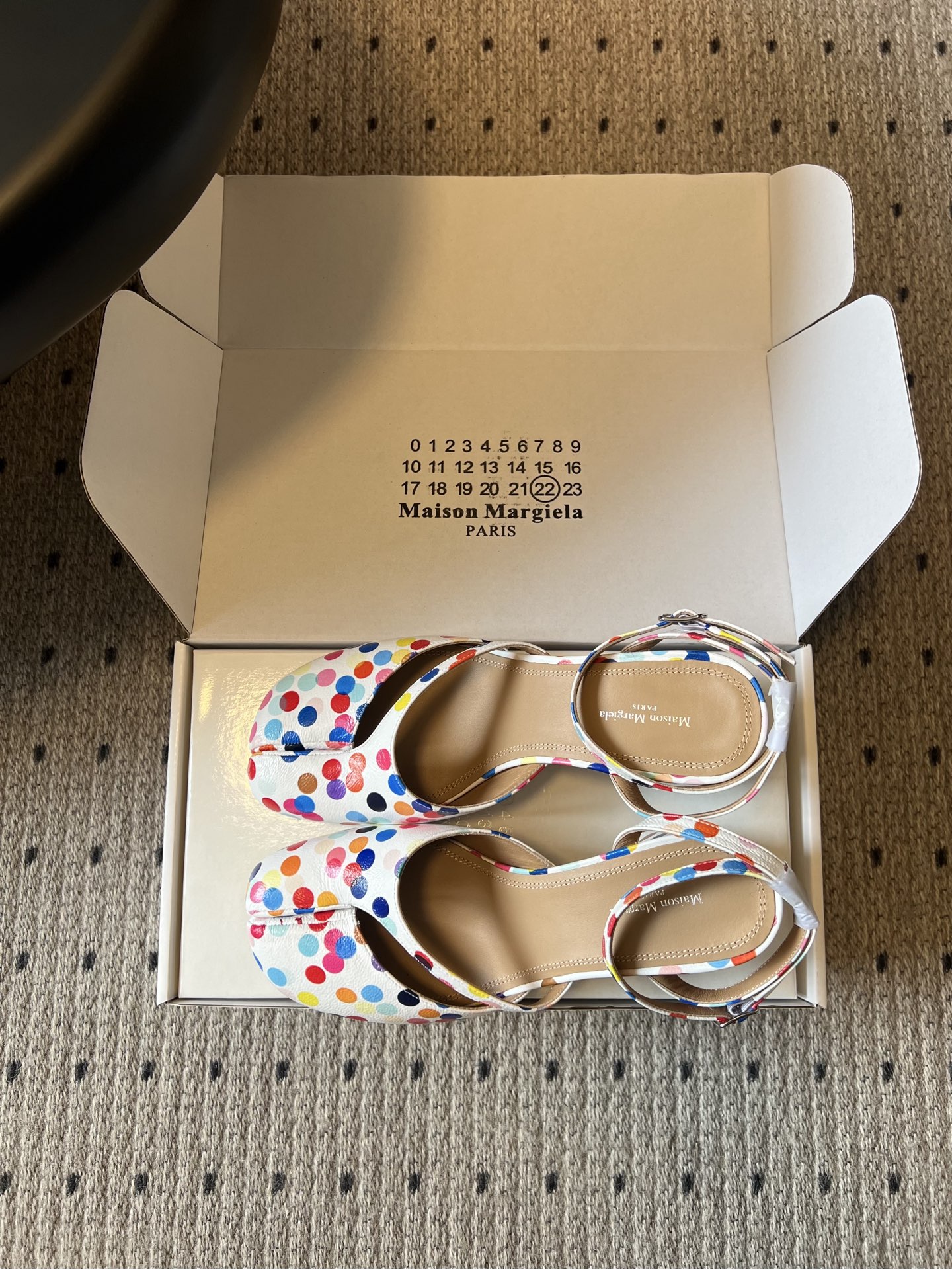 마르지엘라 타비 폴카닷 토 분리 펌프스 75365 이미지 6