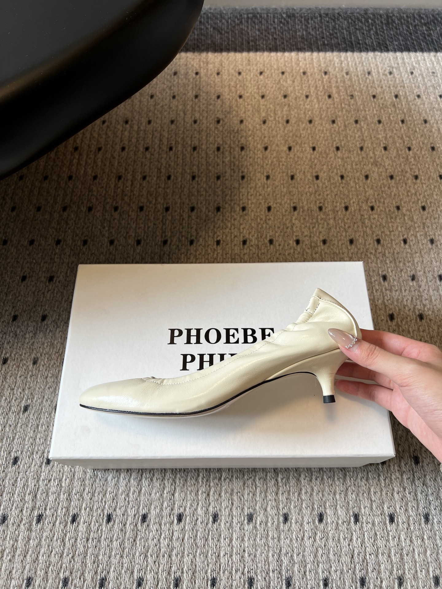 Unknown Phoebe Phil*春夏新款褶皱芭蕾低跟单鞋
