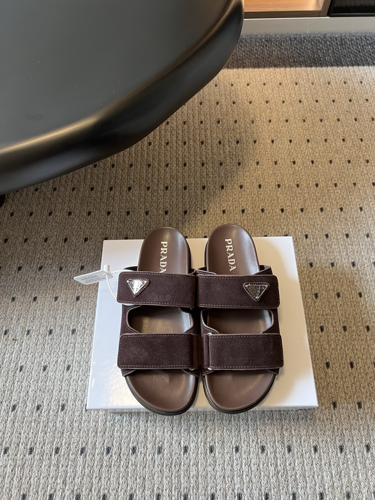 Prada Prad* 26ss 春夏新款双带魔术贴凉拖