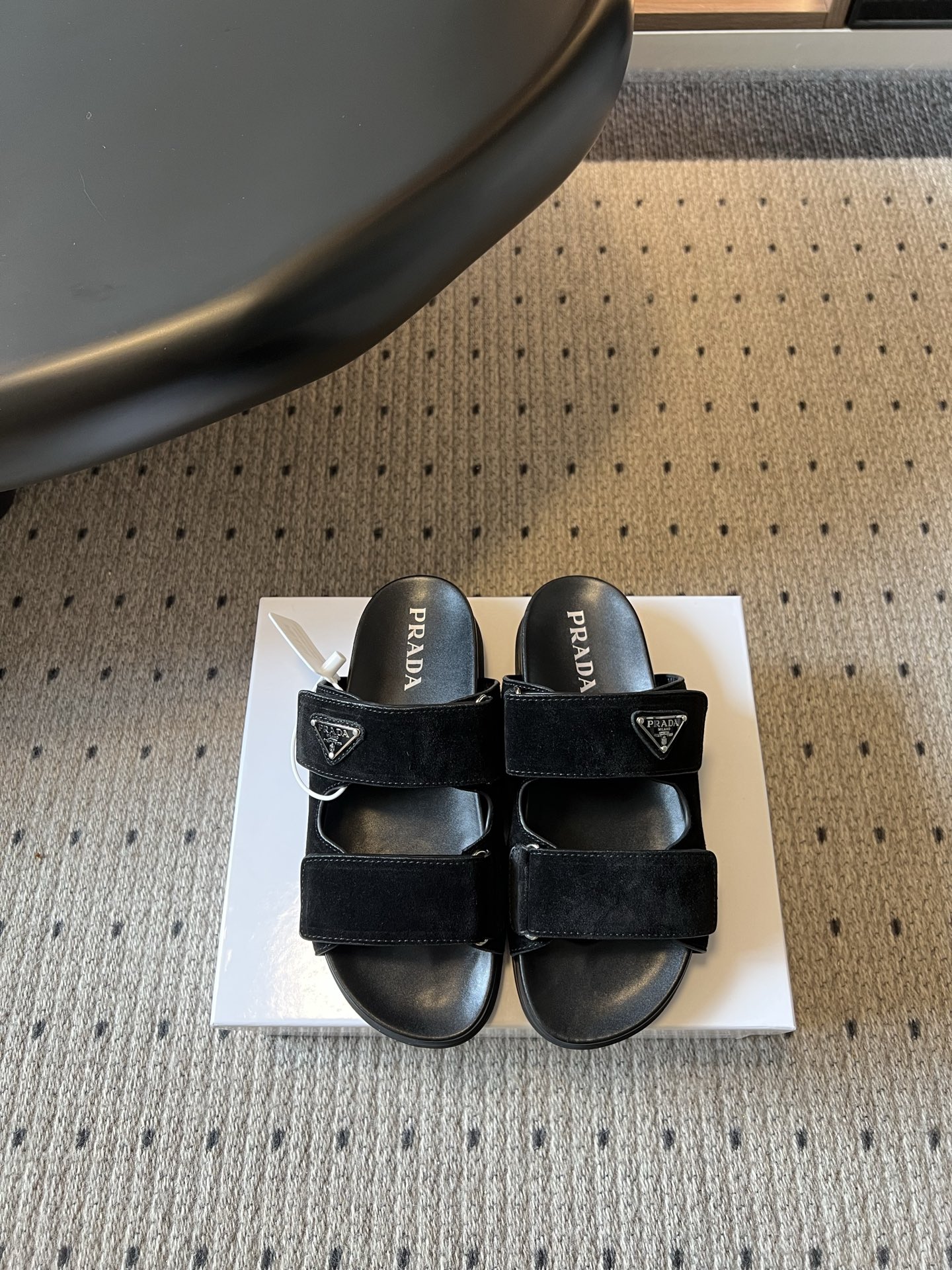 Prada Prad* 26ss 春夏新款双带魔术贴凉拖
