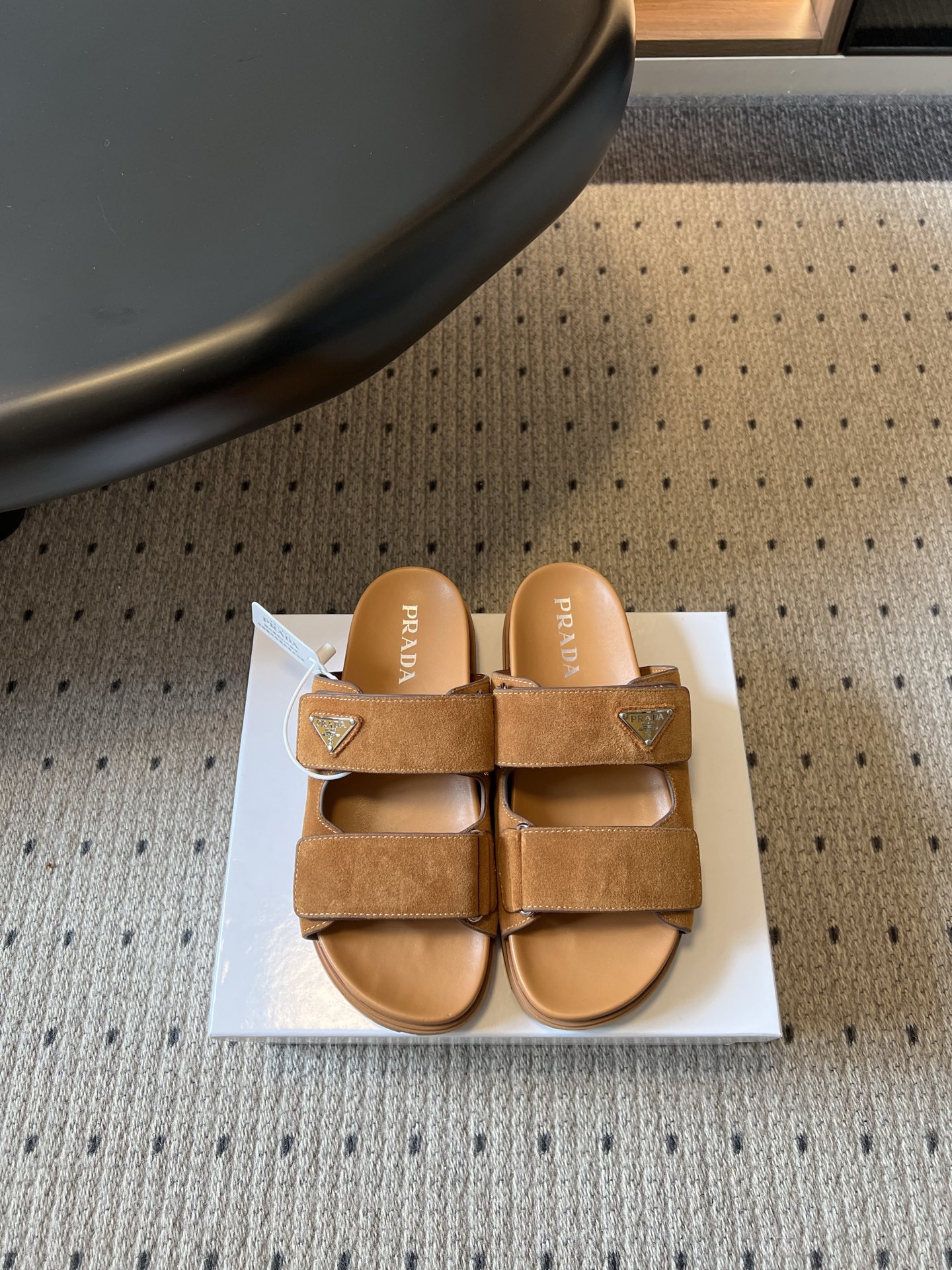 Prada Prad* 26ss 春夏新款双带魔术贴凉拖