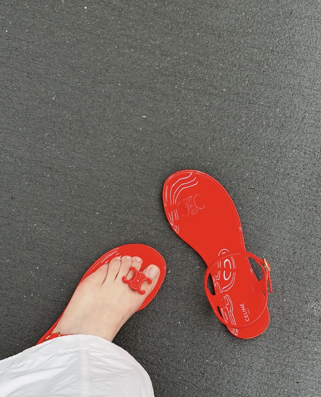 NO:871400,Upper foot picture, split-toe shoes19860909上脚图,分趾鞋,Women's Shoes