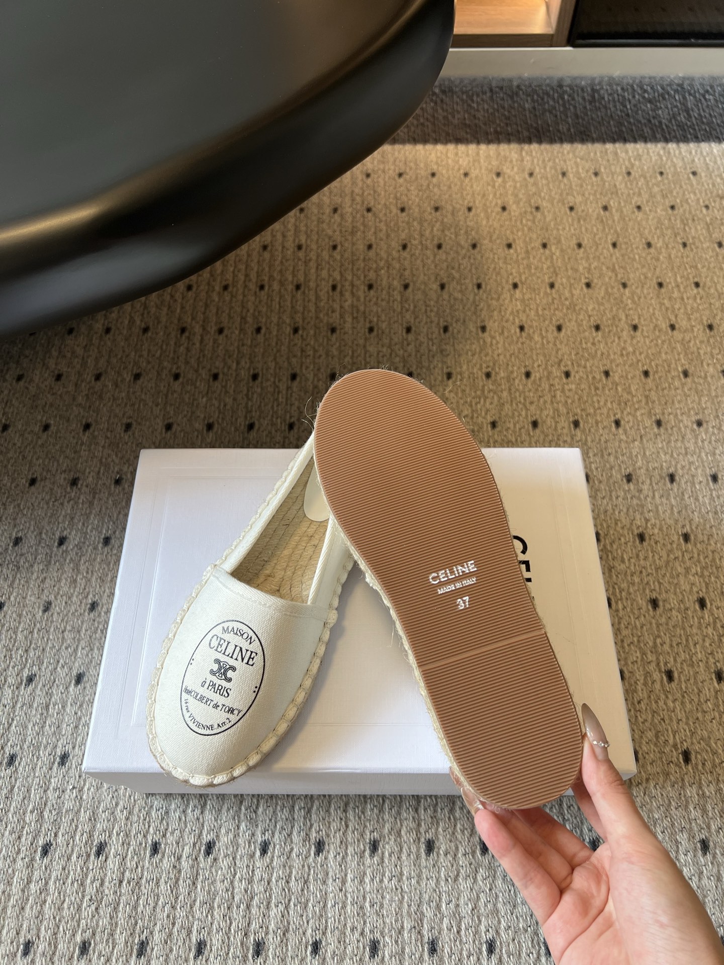 셀린느 뉴 캔버스 스트랩 피셔맨 슈즈 105421 이미지 3