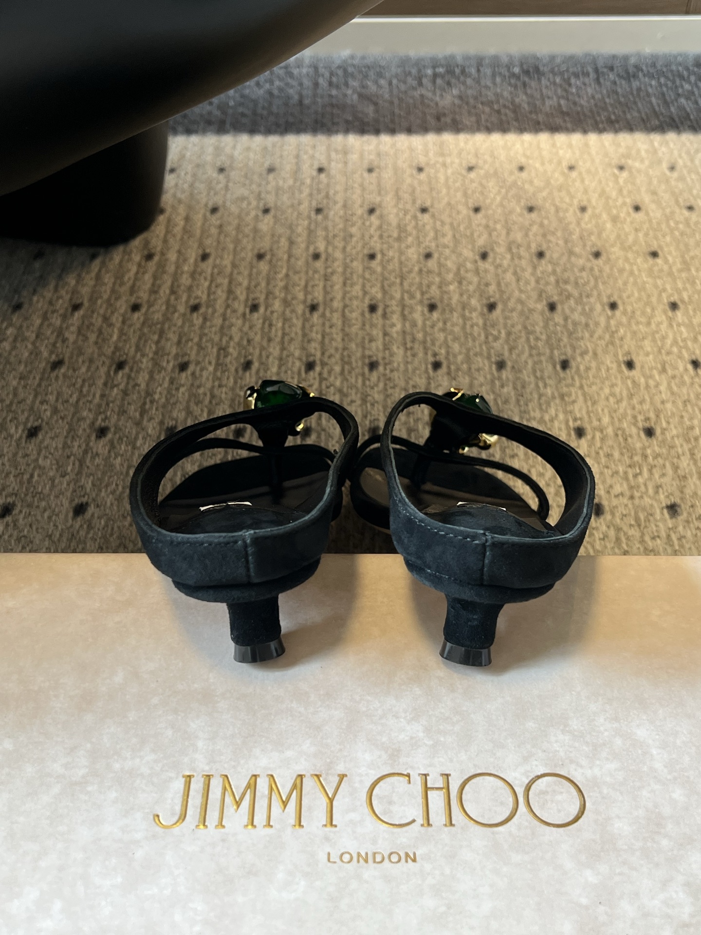 지미추 보석 장식 키튼힐 샌들 113067 이미지 9
