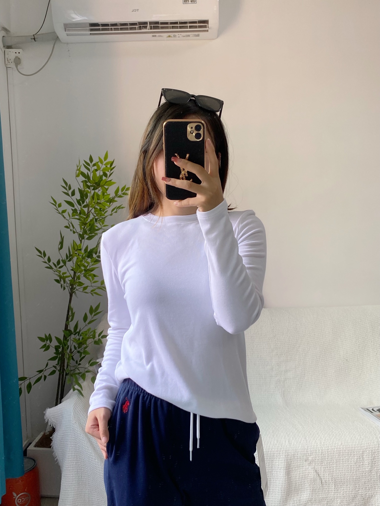 Lululemon long sleeve everyday white yoga