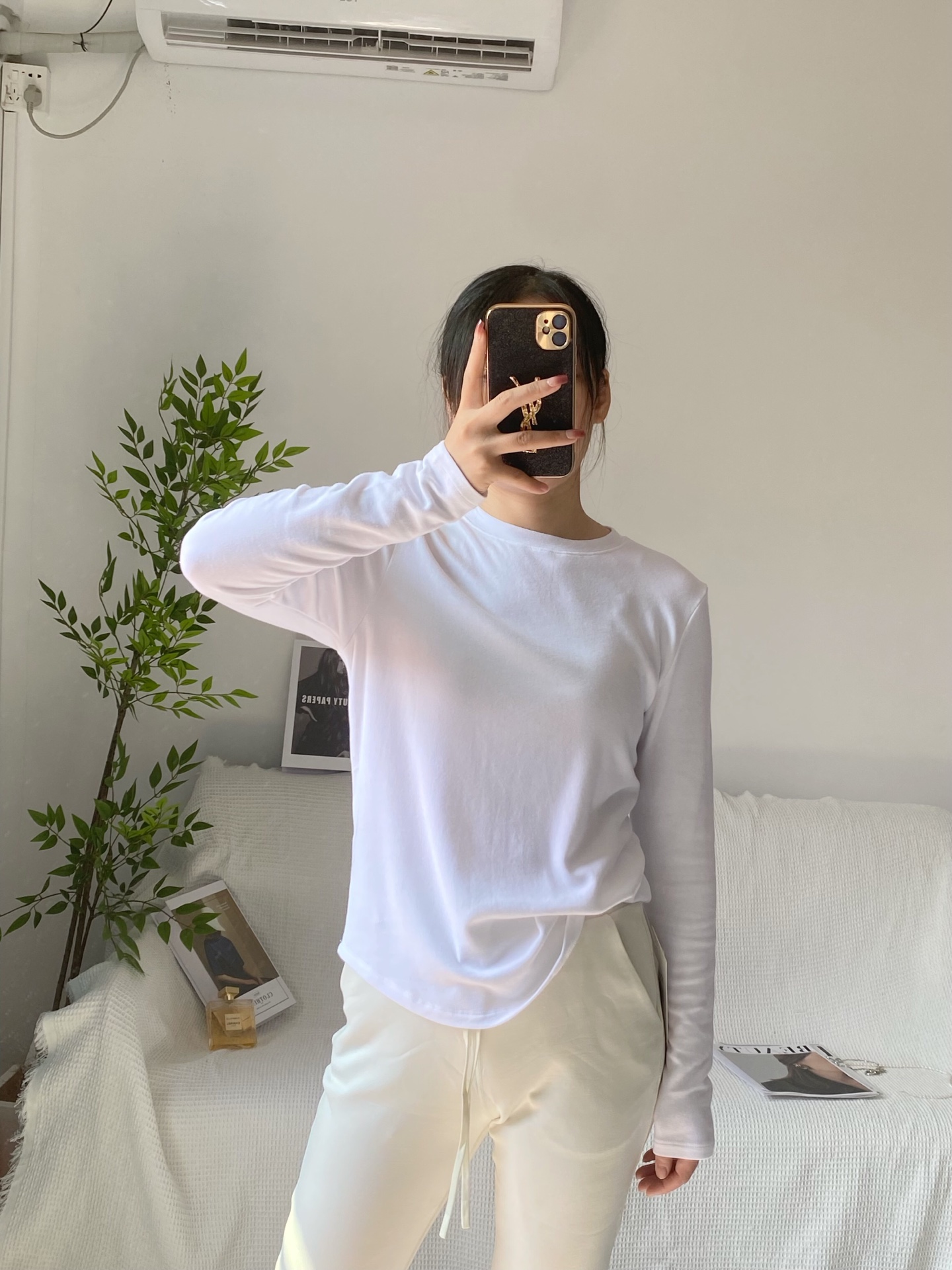 Lululemon long sleeve everyday white yoga