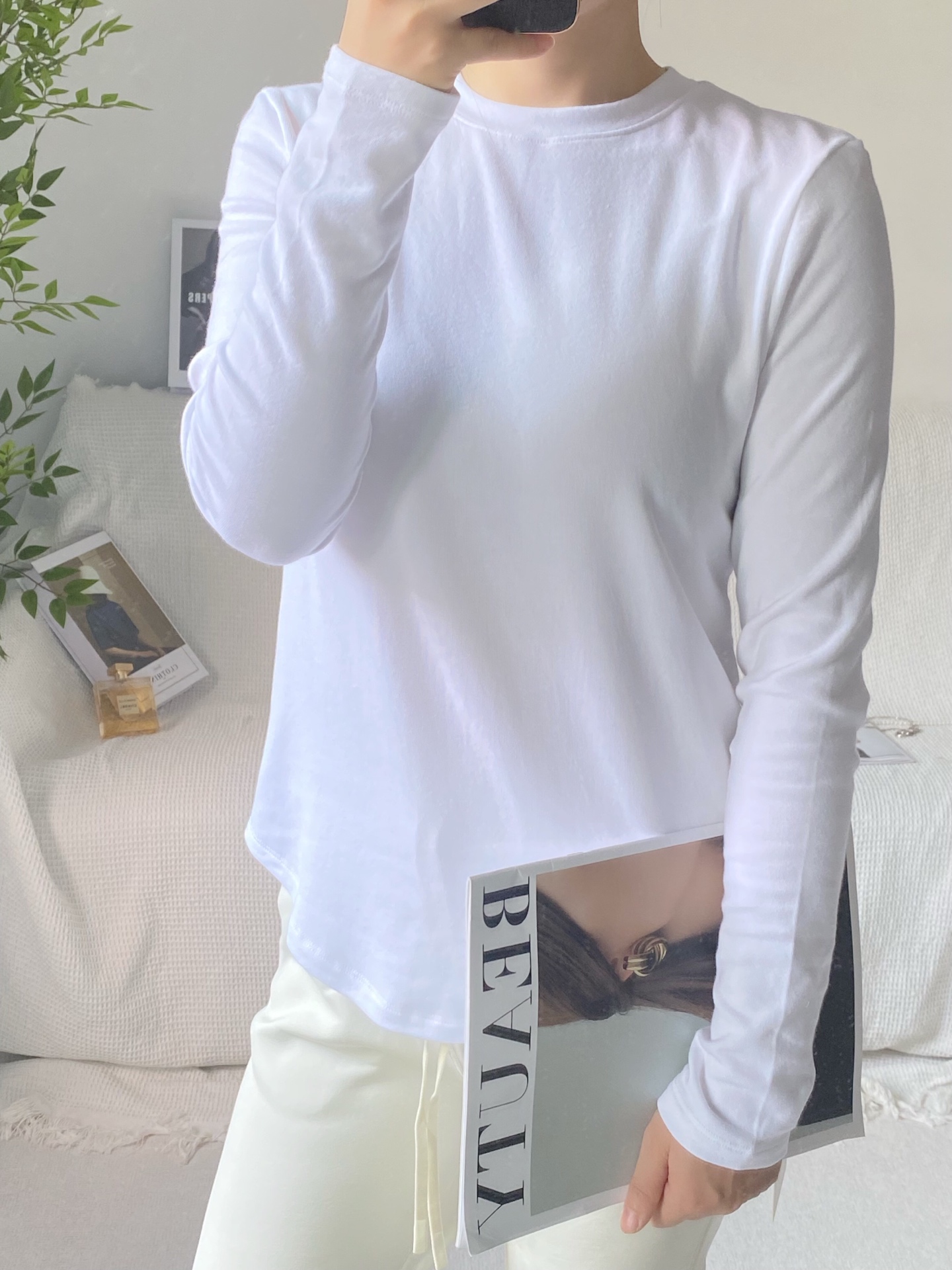 Lululemon long sleeve everyday white yoga