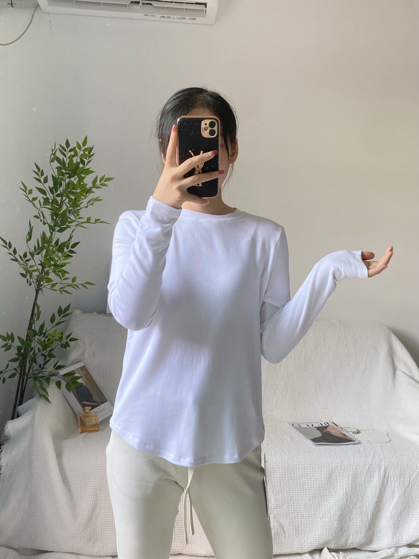 Lululemon long sleeve everyday white yoga