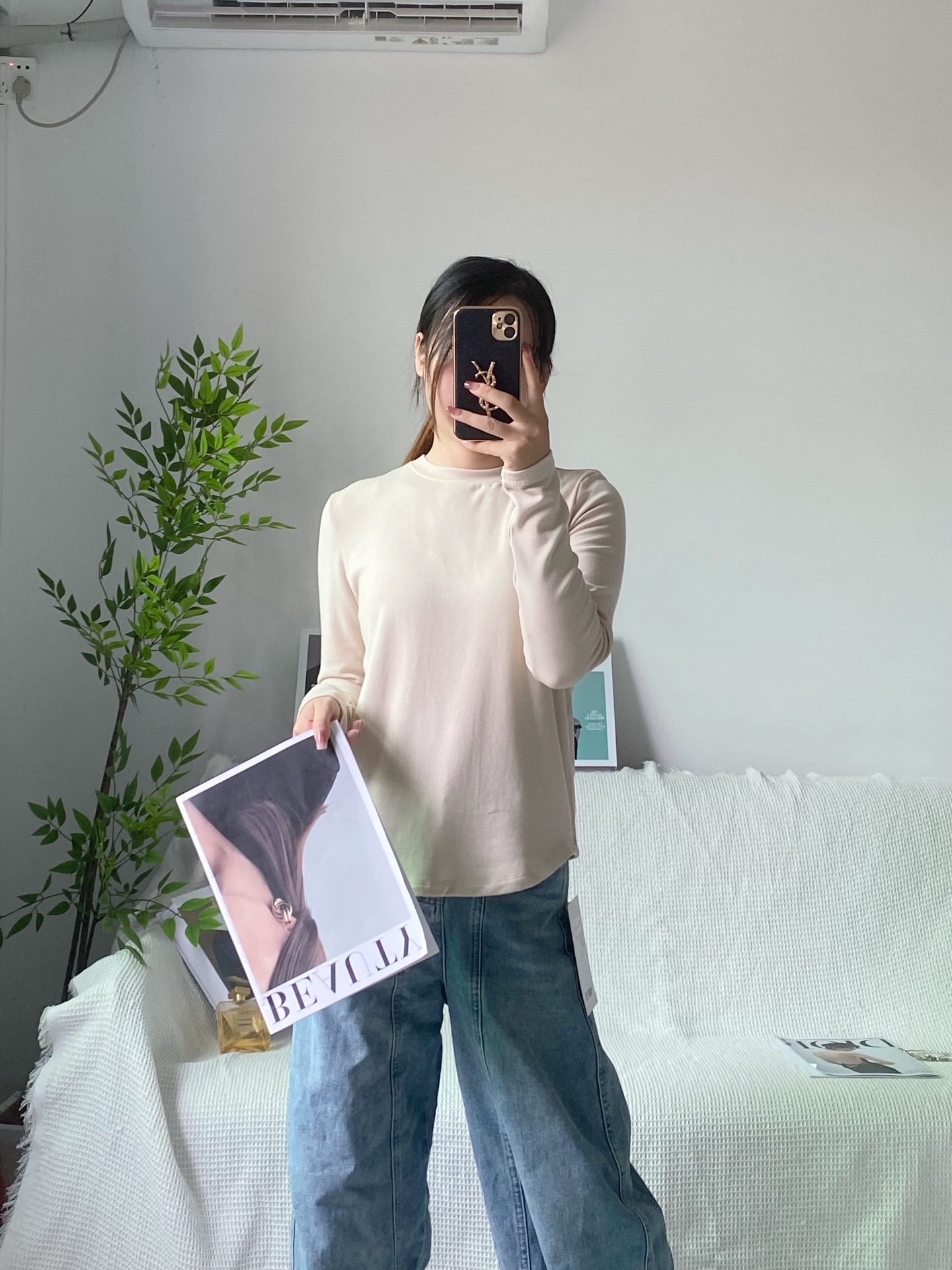 Lululemon long sleeve everyday cream yoga