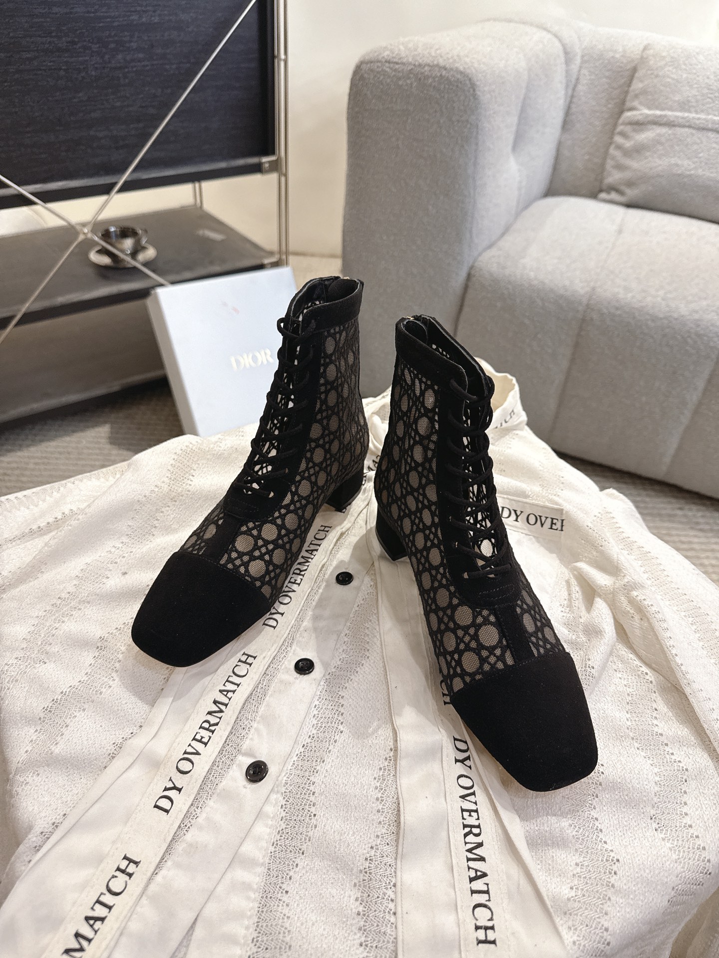 Dior J'ADIOR 刺绣提花 网靴迪奥 Dior 2026春夏最新色 Jardin d’Hiver 提花刺绣字母logo高跟蝴蝶结拼色女鞋 市场 高端版本