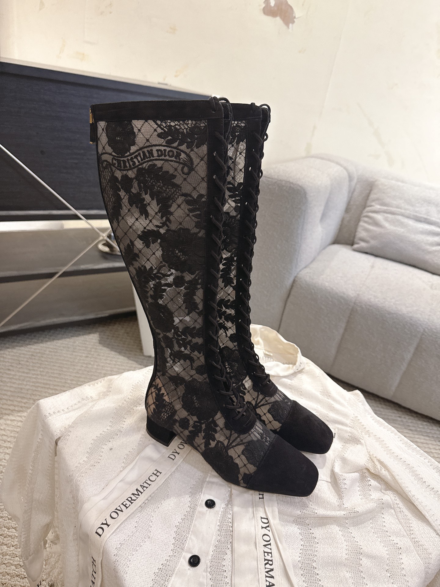 Dior J'ADIOR 刺绣提花 网靴迪奥 Dior 2026春夏最新色 Jardin d’Hiver 提花刺绣字母logo高跟蝴蝶结拼色女鞋 市场 高端版本