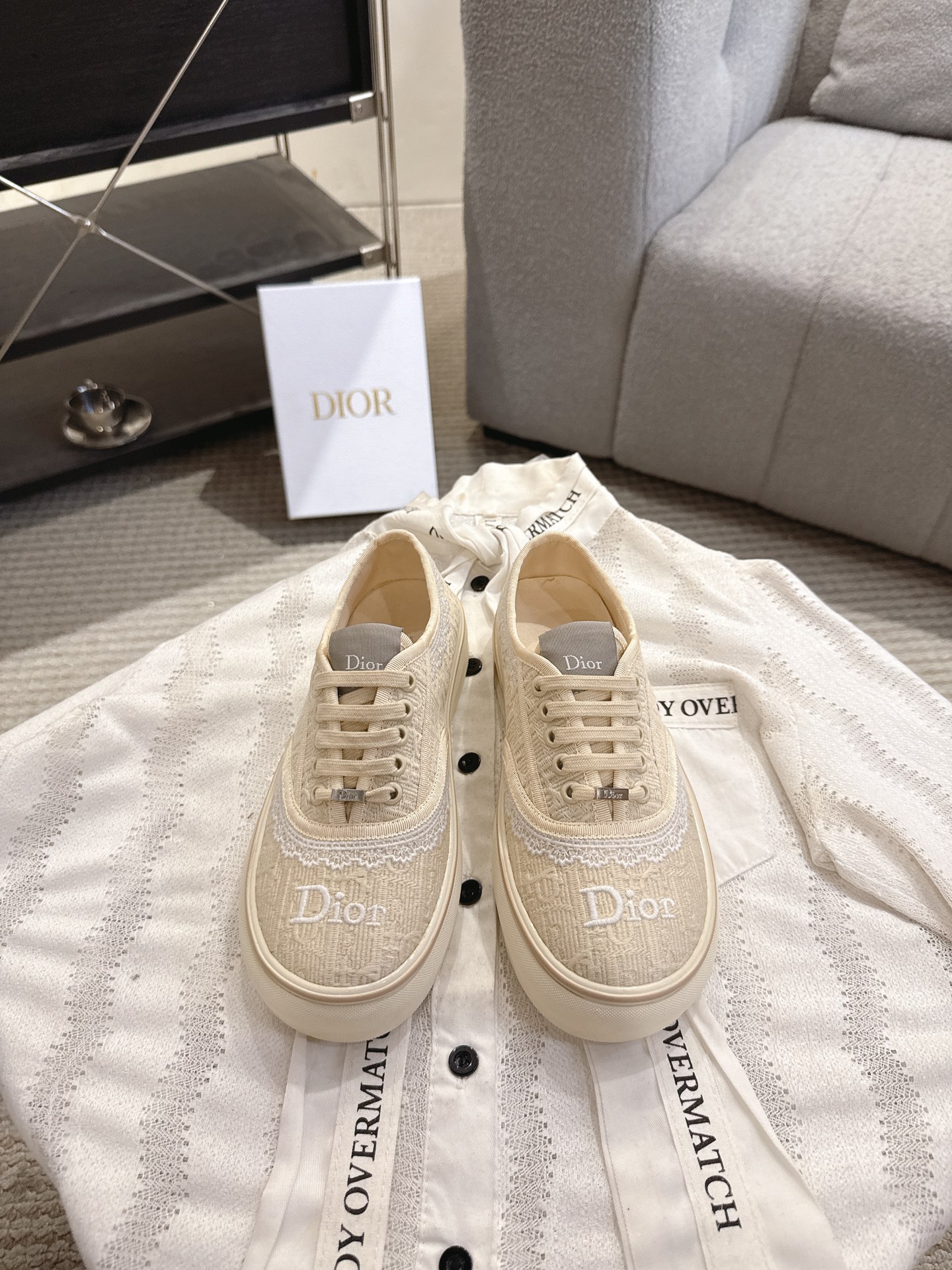Dior Dior迪奥 Saltwind 系列 老花 蕾丝 帆布鞋 休闲 运动鞋 板鞋