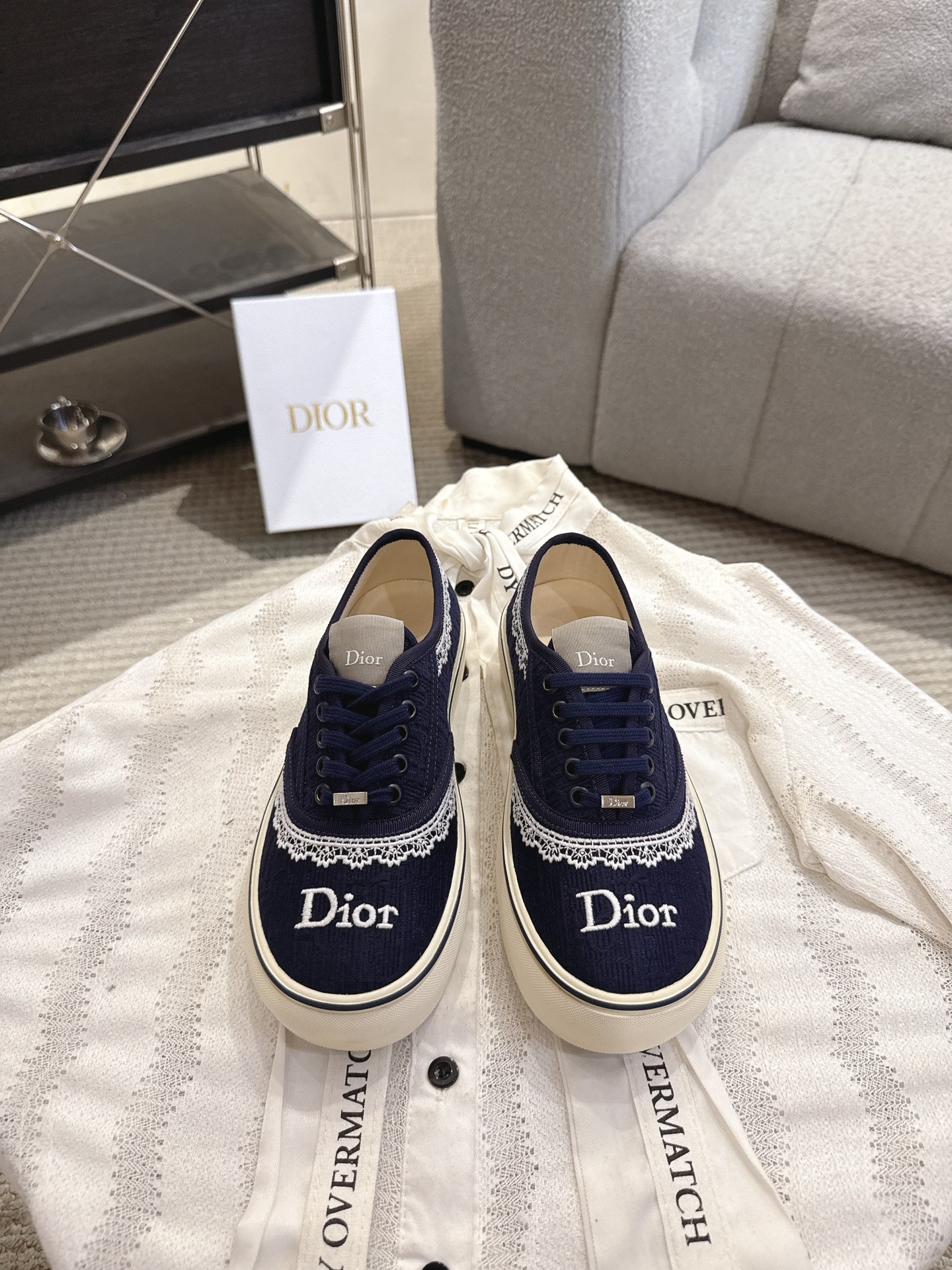 Dior Dior迪奥 Saltwind 系列 老花 蕾丝 帆布鞋 休闲 运动鞋 板鞋