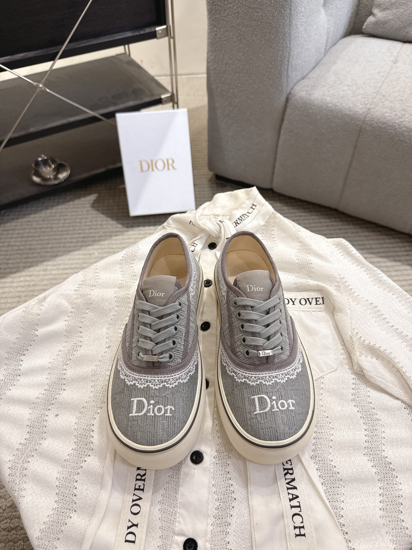Dior Dior迪奥 Saltwind 系列 老花 蕾丝 帆布鞋 休闲 运动鞋 板鞋