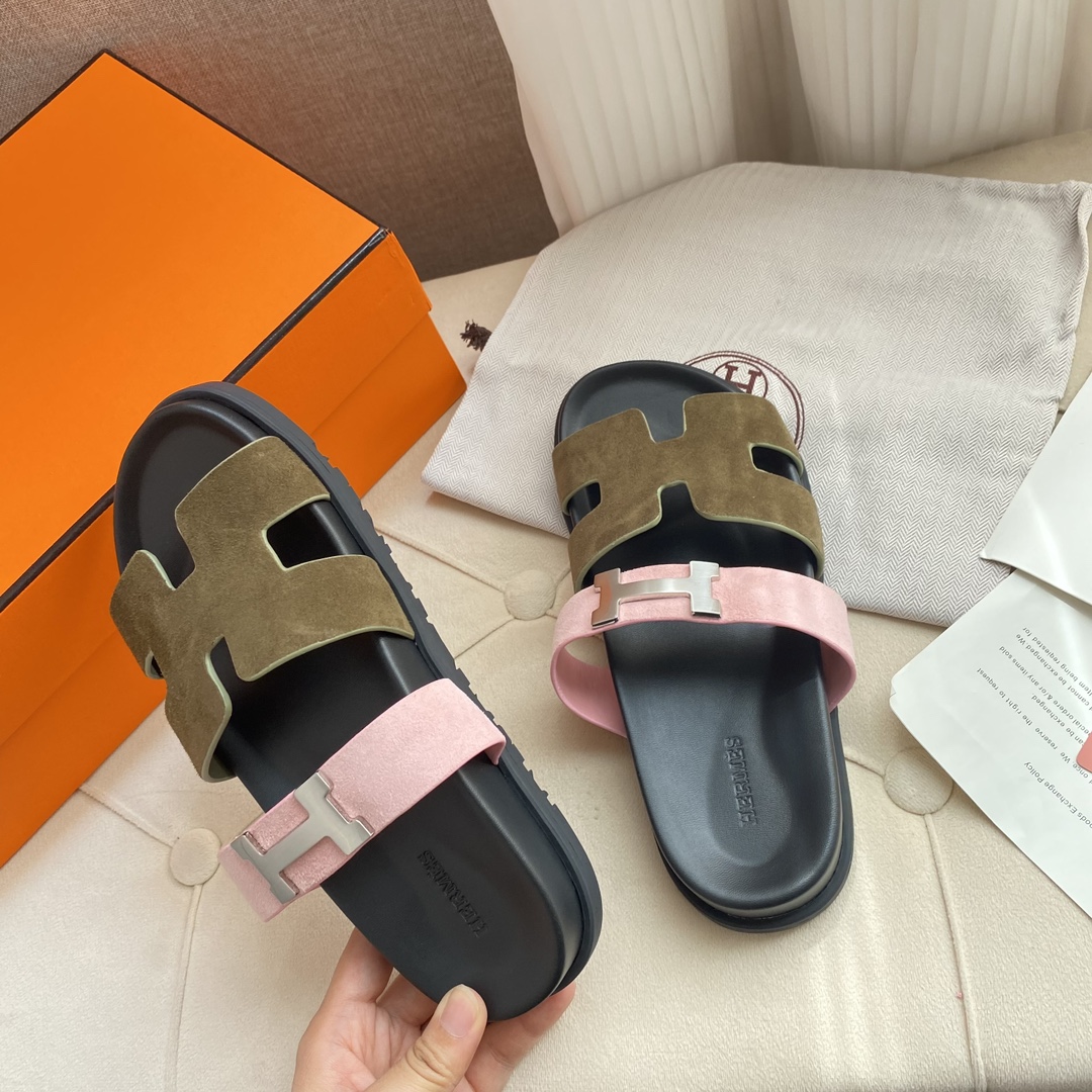 Hermes Shoes Sandals Unisex Men Spring/Summer Collection Casual