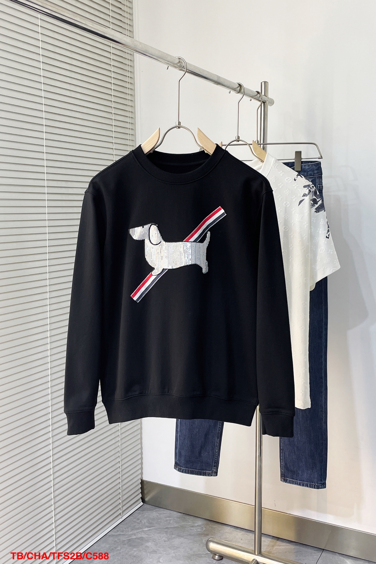 Thom Browne Clothing Sweatshirts Men Cotton Fall/Winter Collection Fashion Long Sleeve