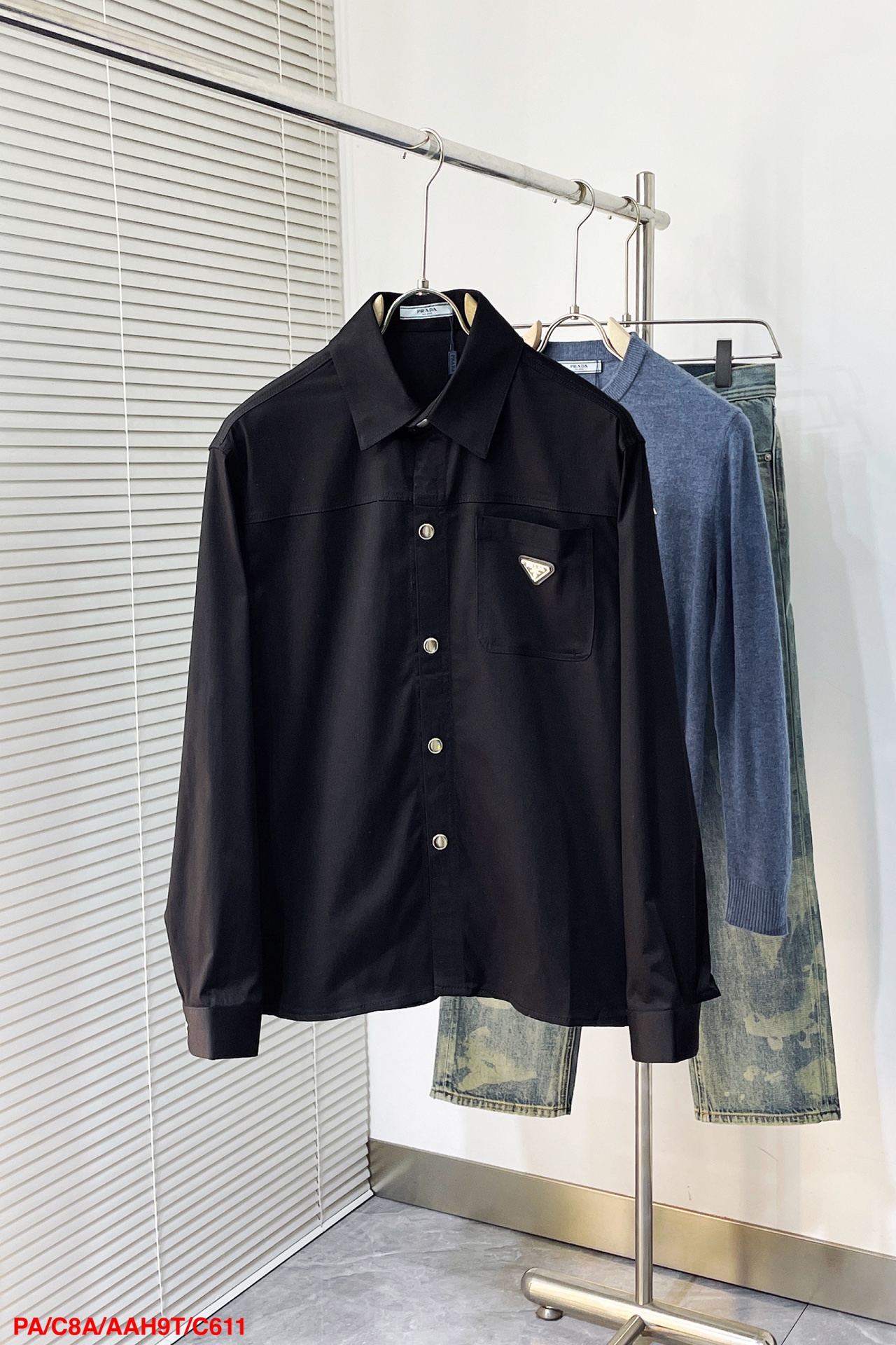 Prada Clothing Shirts & Blouses Customize The Best Replica
 Fall/Winter Collection Fashion Long Sleeve