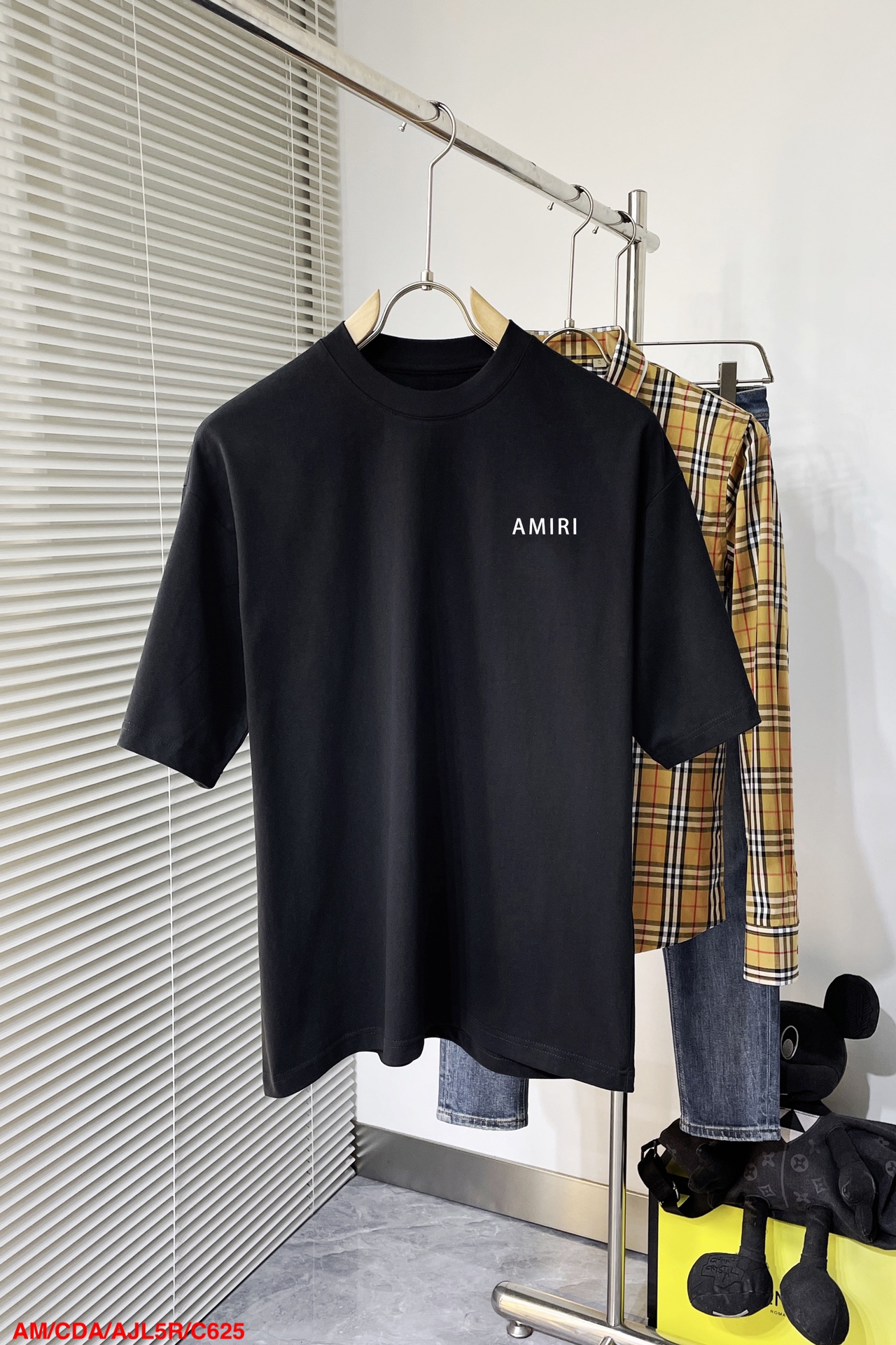 Amiri Clothing T-Shirt Cotton Denim Knitting Casual