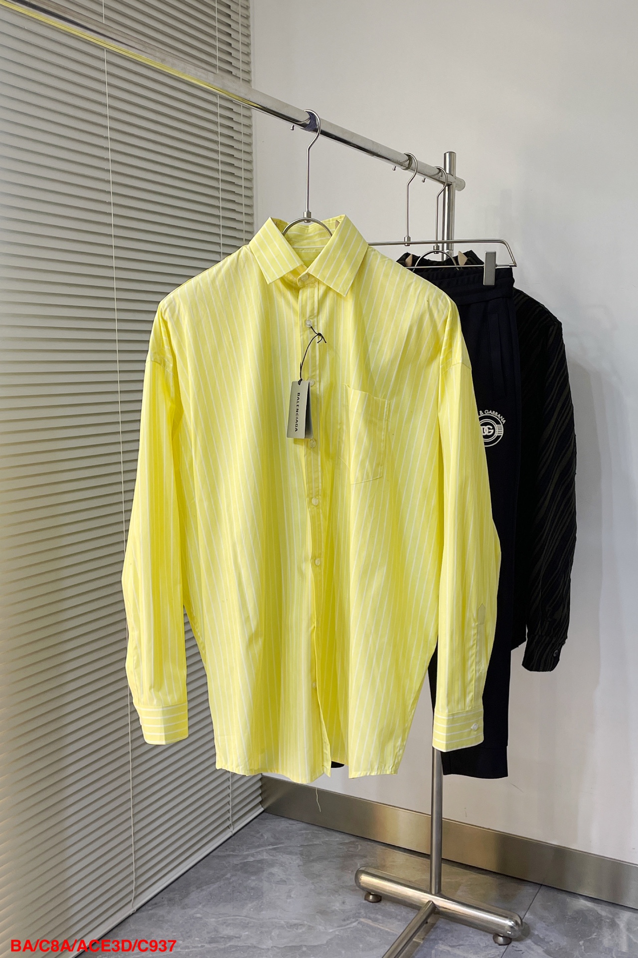 Balenciaga Kleding Overhemden Afdrukken Unisex Lentecollectie Lange mouw