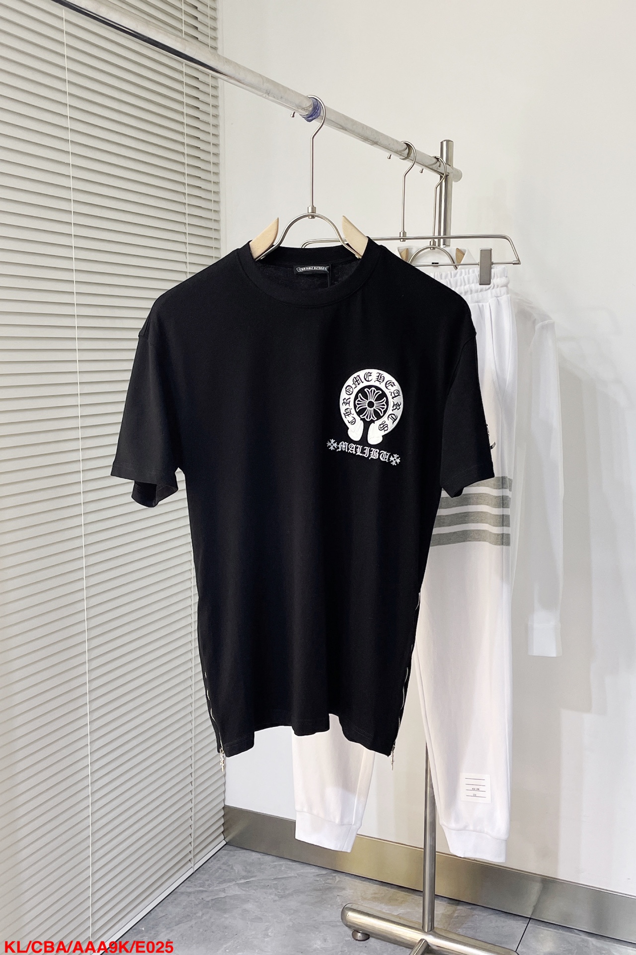 Chrome Hearts Clothing T-Shirt Embroidery Cotton Short Sleeve