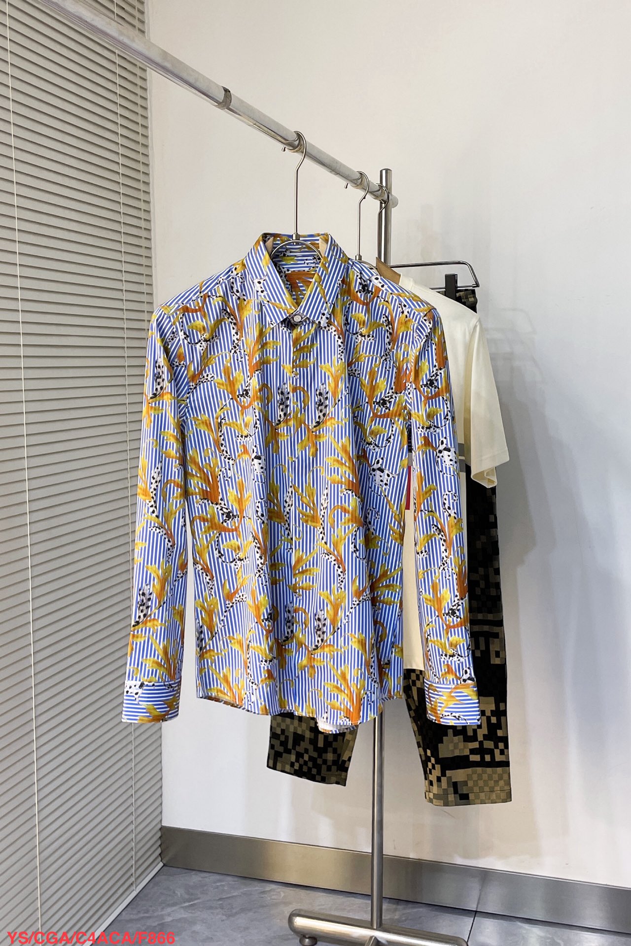 High-End Saint Roland 2025s New Long Sleeve Shirts with Custom Logo Buttons - 图片 1
