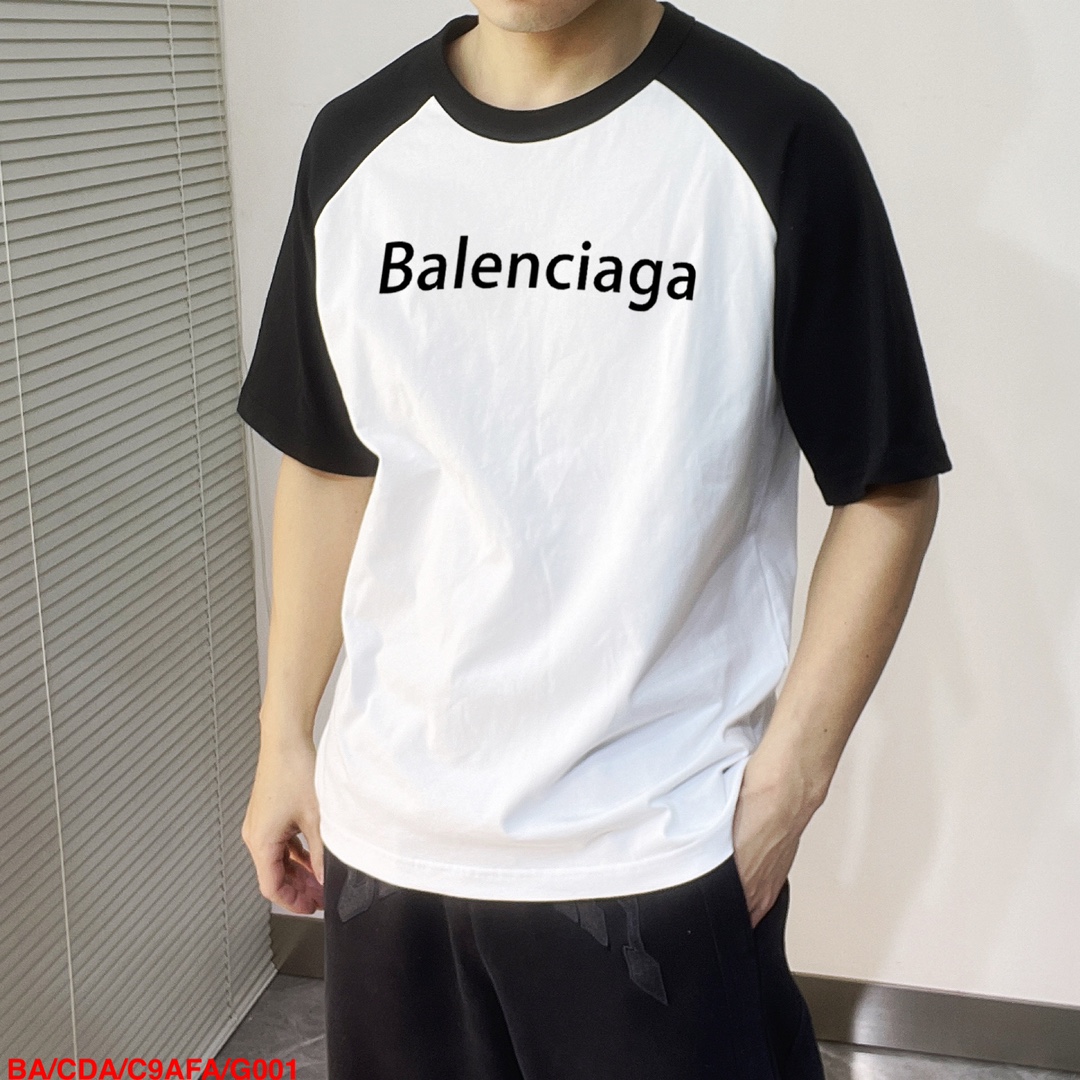 Balenciaga Clothing T-Shirt Printing Short Sleeve