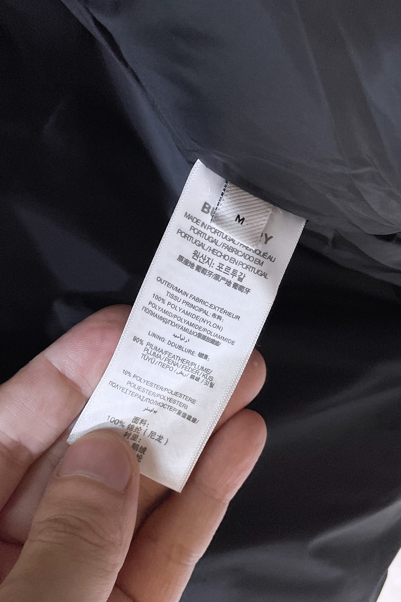 H488BRBURBERRY/巴宝莉男士连帽3M反光羽绒服！英国皇室御用品牌！英国以及欧洲等国的高端限定