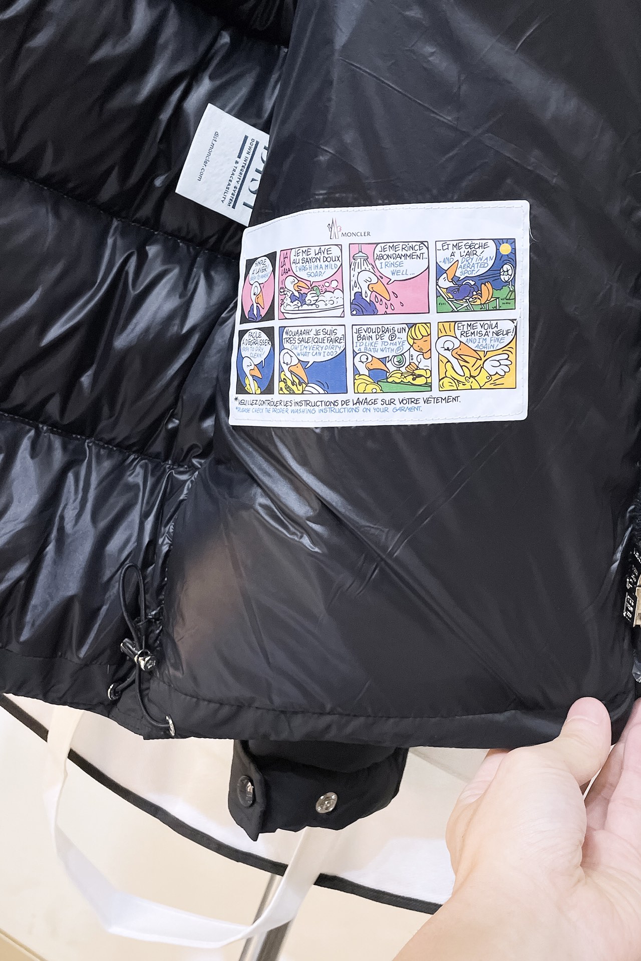 ️️️l159MOMoner2024FW秋冬新品Vezere休闲连帽羽绒服客供五金辅料装饰填充标准90白