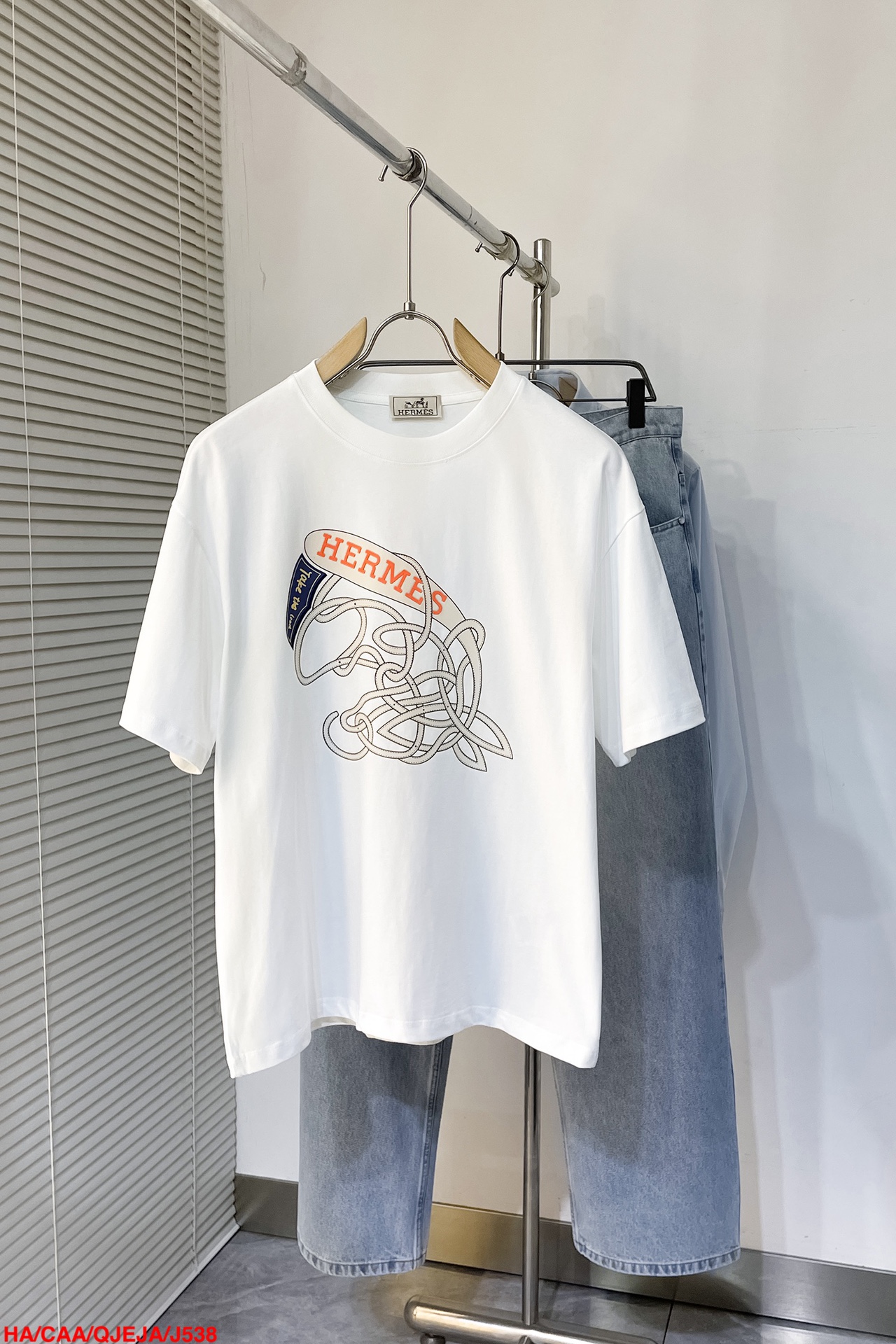 🔥 J538 HA🔥Hermes爱马仕💥独家专供新款原单男士休闲春夏短袖 高端定制 高端版本 时尚百搭爆