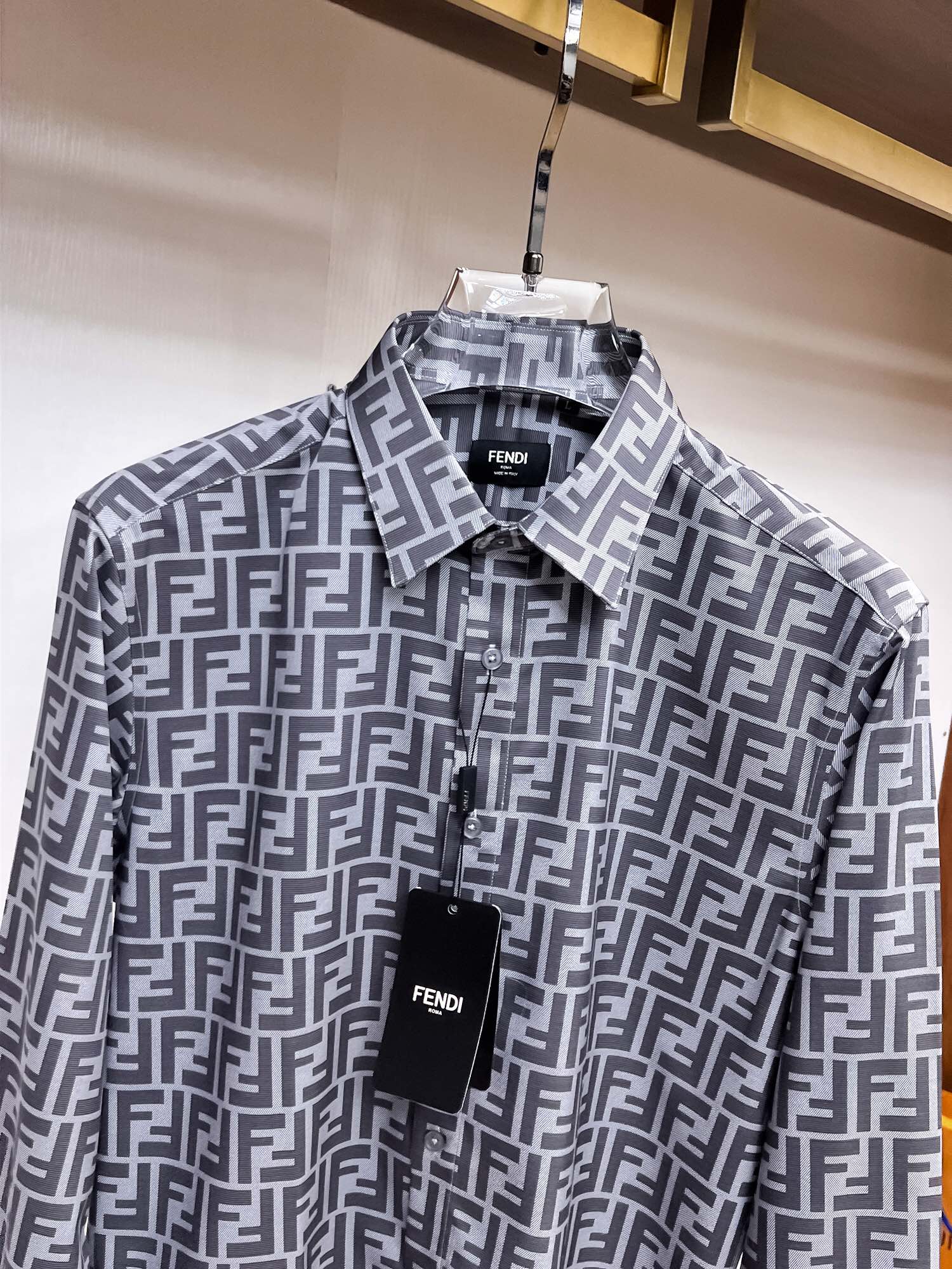 “High-End Custom Men’s Long-Sleeve Shirt with Digital Stamp Design, Top Quality” - 图片 3
