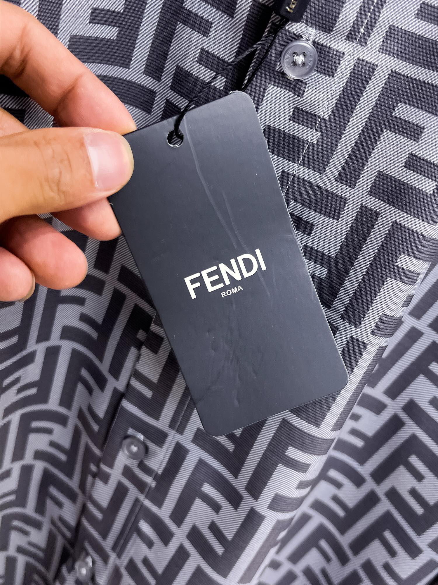 “High-End Custom Men’s Long-Sleeve Shirt with Digital Stamp Design, Top Quality” - 图片 7