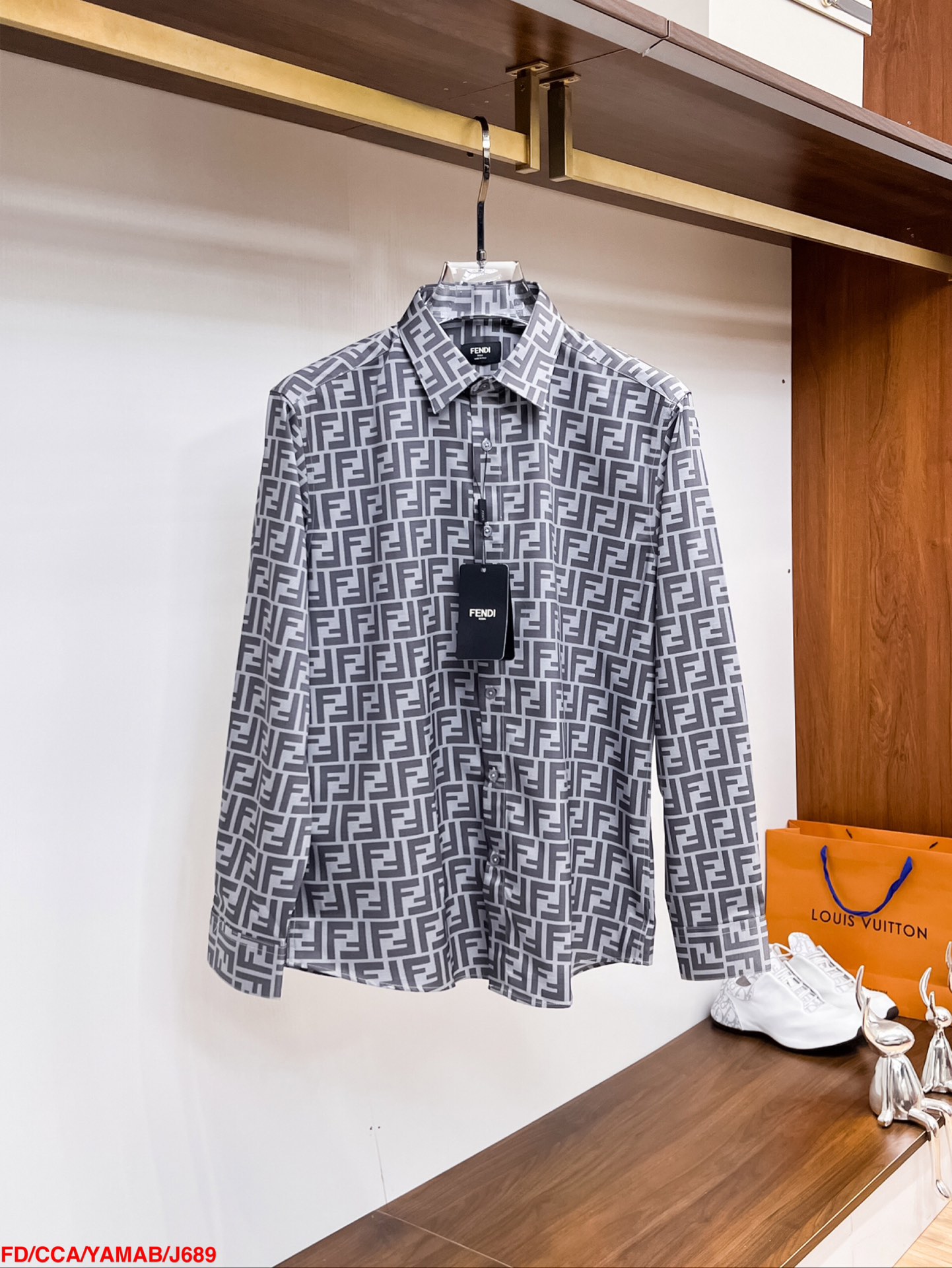 “High-End Custom Men’s Long-Sleeve Shirt with Digital Stamp Design, Top Quality”