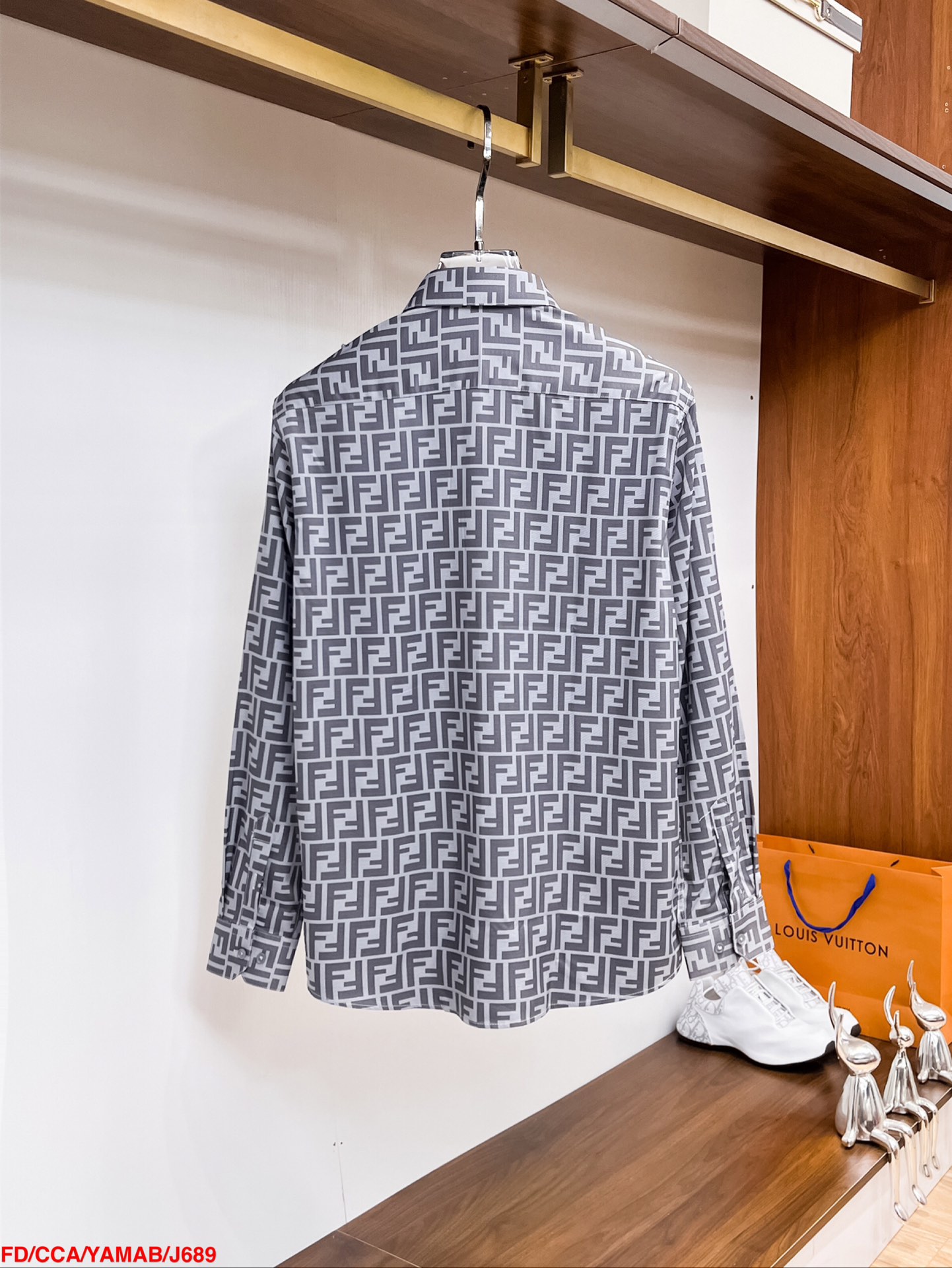 “High-End Custom Men’s Long-Sleeve Shirt with Digital Stamp Design, Top Quality” - 图片 2