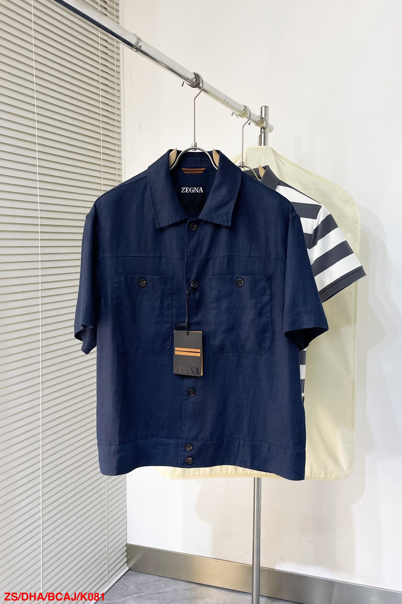  K081 ZS🔥ZEGNA●杰尼亚 2025开春新品翻领半袖亚麻外套，法式慵懒老钱风穿搭！夏日叠穿神器