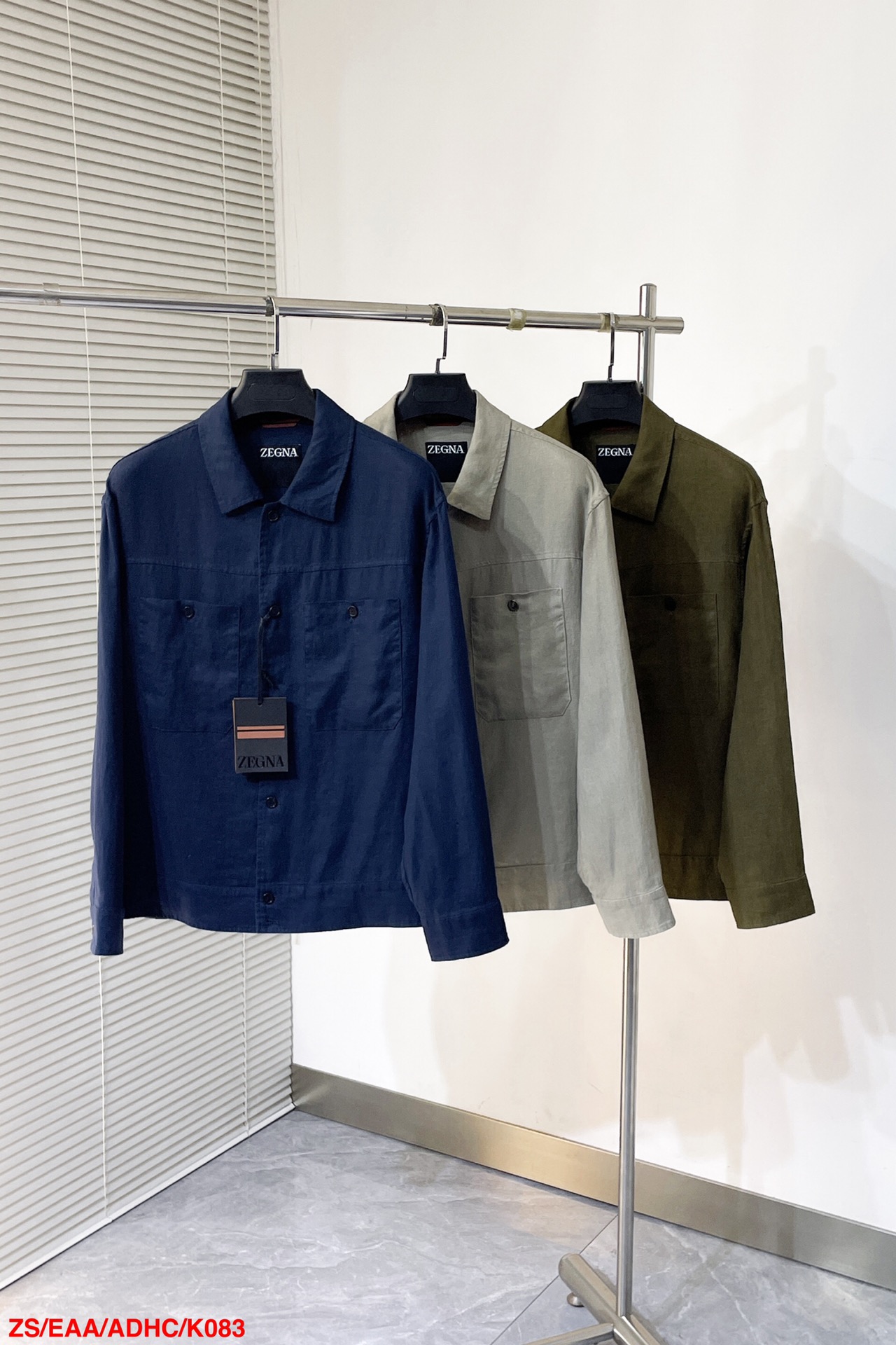  K083 ZS🔥Zegna 2025ss早春新款发布❤️杰尼亚翻领夹克外套，春季爆款外套，穿上就是舒适