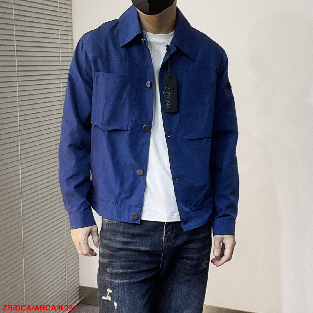  K091 ZA🔥Zzegna杰尼亚春夏新款男士休闲定制夹克外套。穿上简约干练的休闲外套，瞬间重回时髦霸