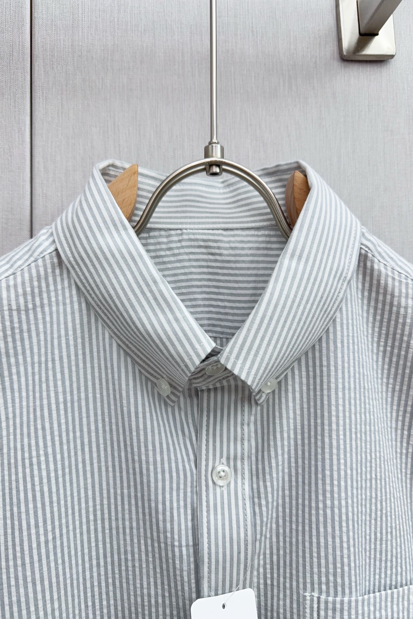 New Season Thom Browne Striped Double-Sleeve Oxford Shirts with High-Level Details - 图片 4