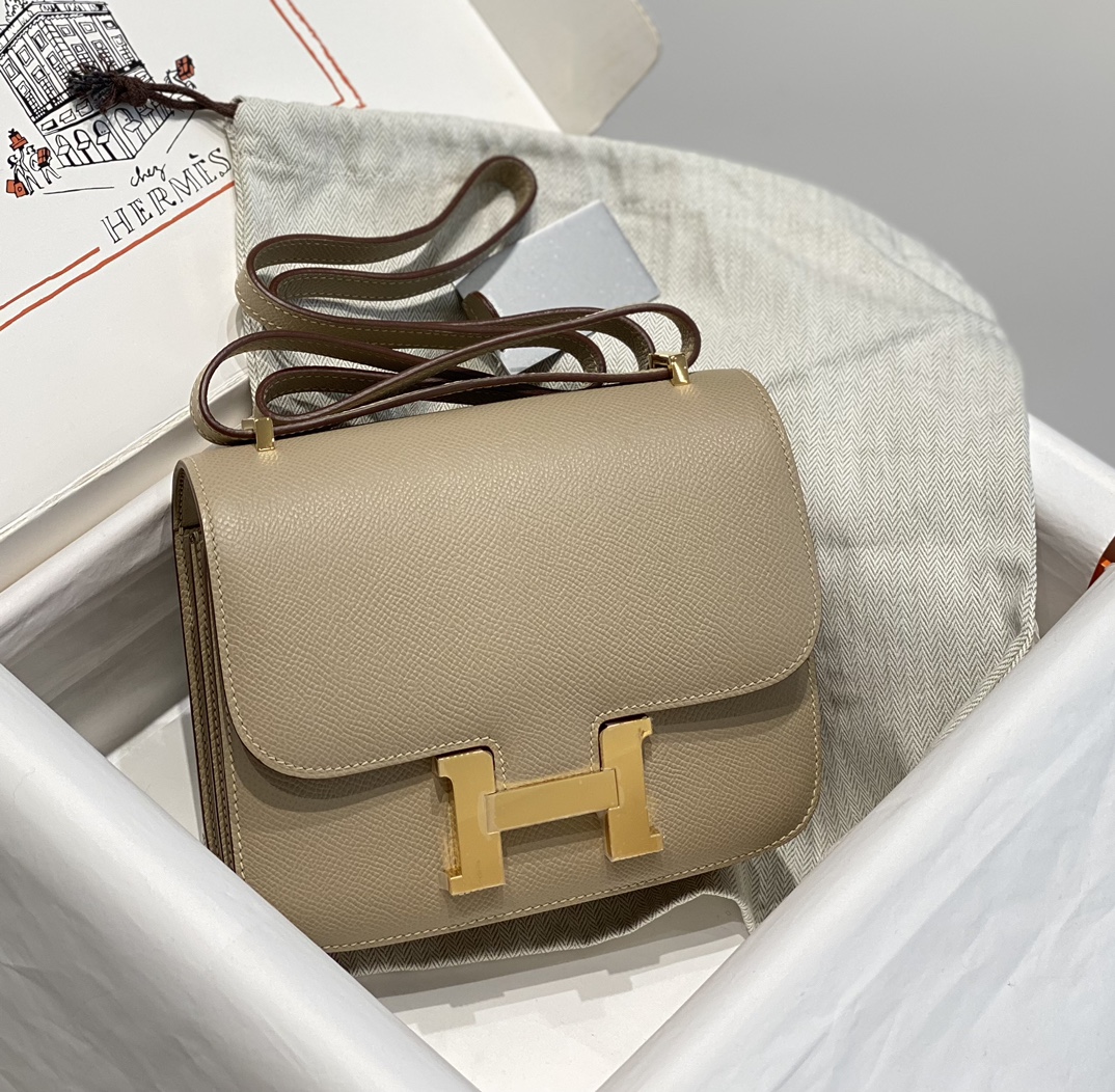 Hermès 25 hand-stitched Hermes new style [with mirror]Constance