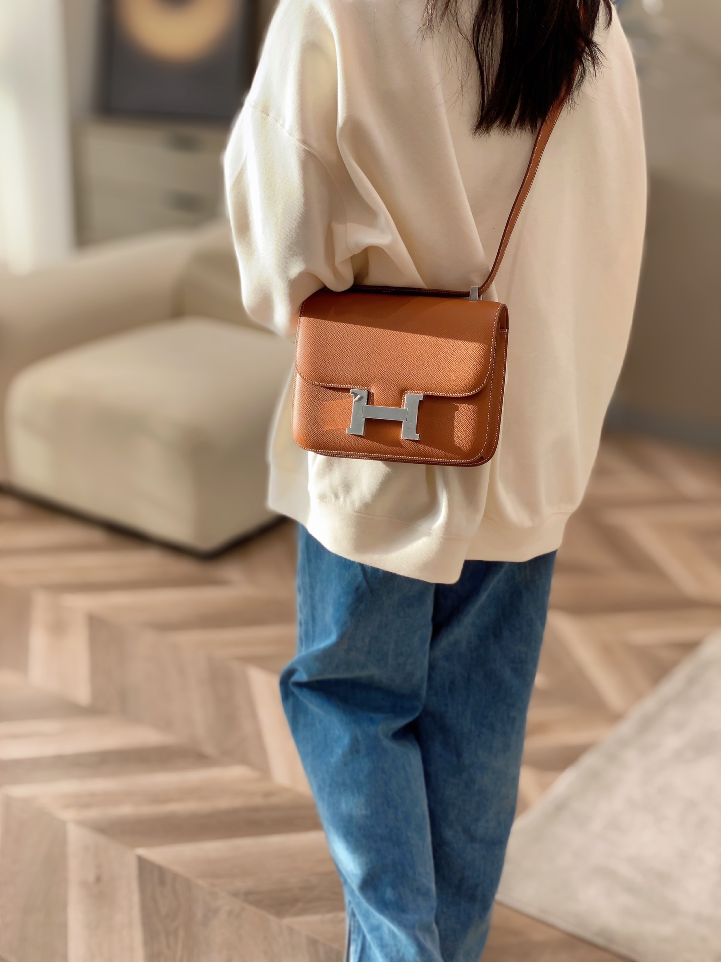 Moynat Classic Handcrafted Luxury Leather Shoulder Bag Ref.7AB8B23F 3