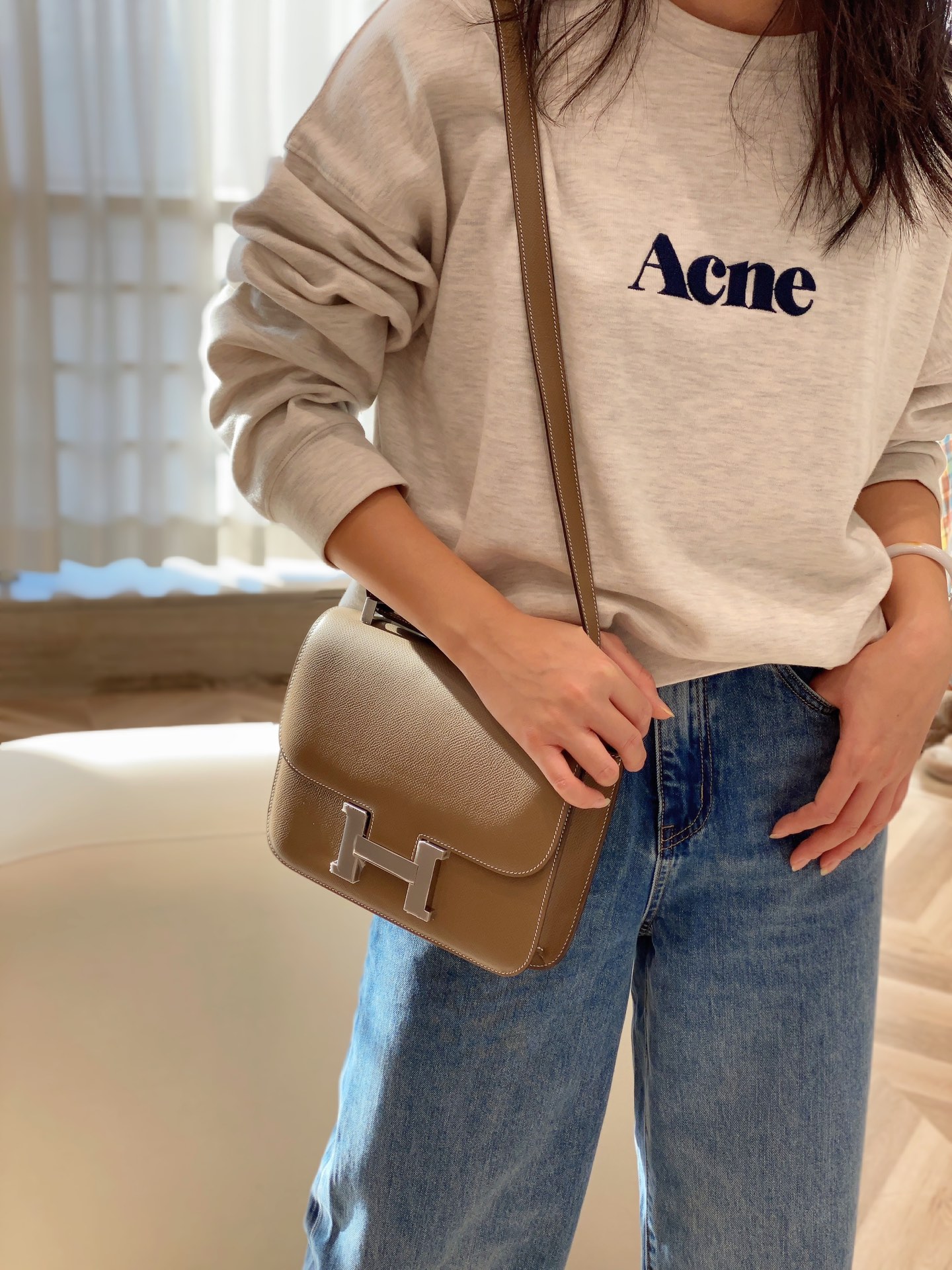 Alaïa Classic Handcrafted Luxury Leather Shoulder Bag Ref.029F214C