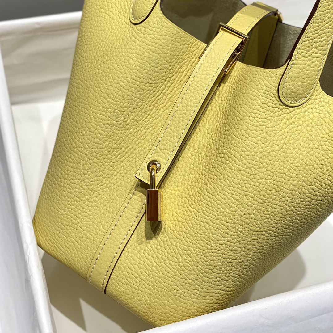 Hermès Picotin Lock 18 Bag - Small Bucket Bag in Chicken Yellow Leather 5 i1716526797 8842 3
