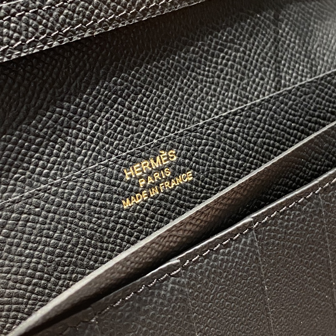 Hermes Epsom Leather Wallet with Gold Hardware - Black 8 i1725714366 2518 0