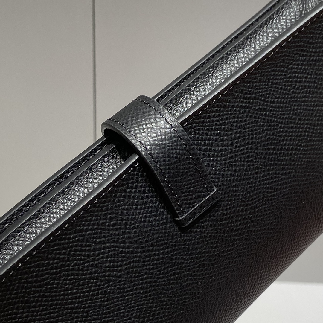 Hermes Epsom Leather Wallet with Gold Hardware - Black 10 i1725714366 5541 0