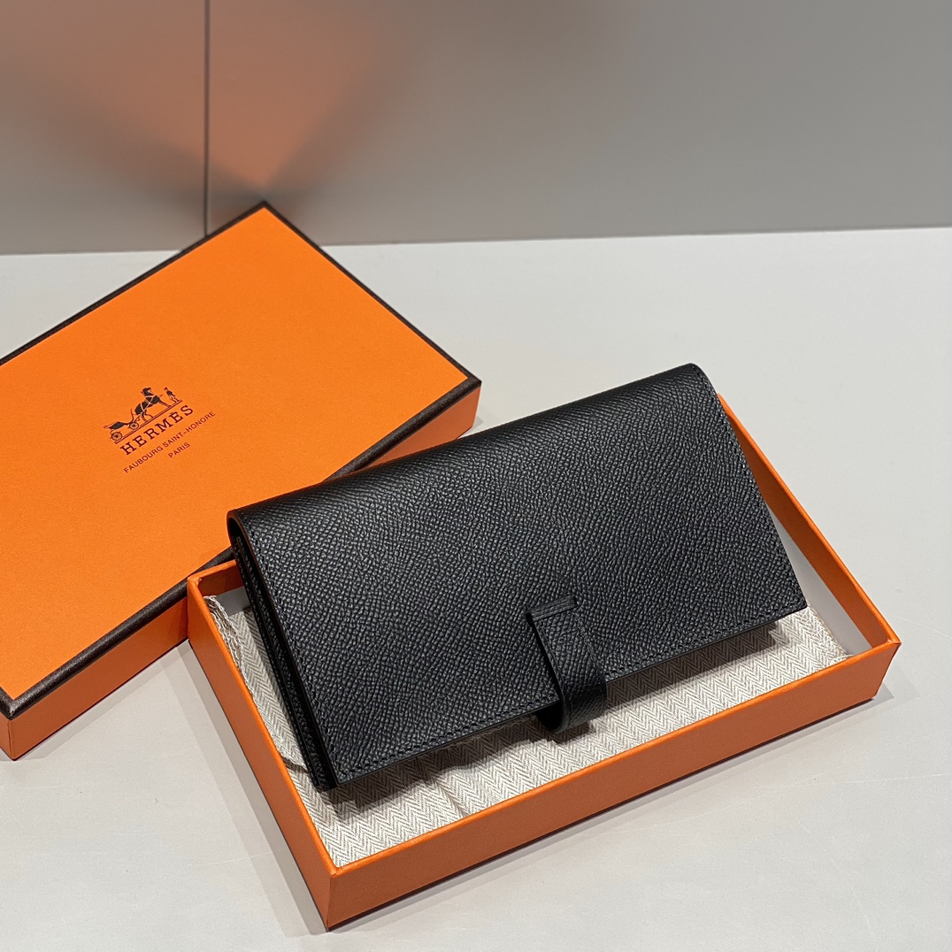 Hermes Epsom Leather Wallet with Gold Hardware - Black 3 i1725714366 6742 0