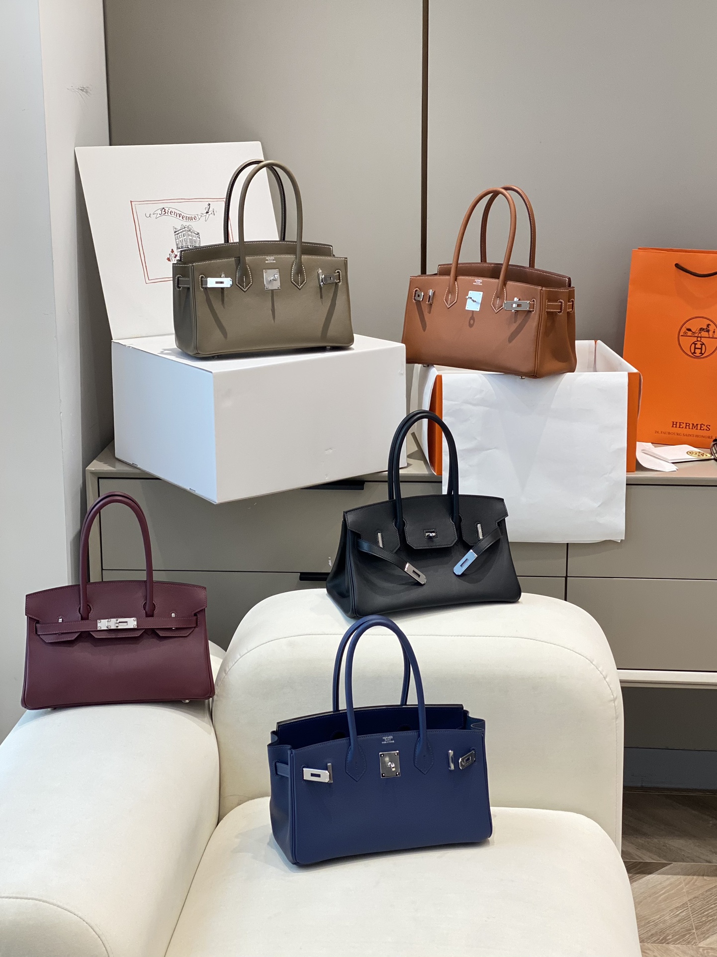 Hermès "Color Collection" shoulder birkin29 series