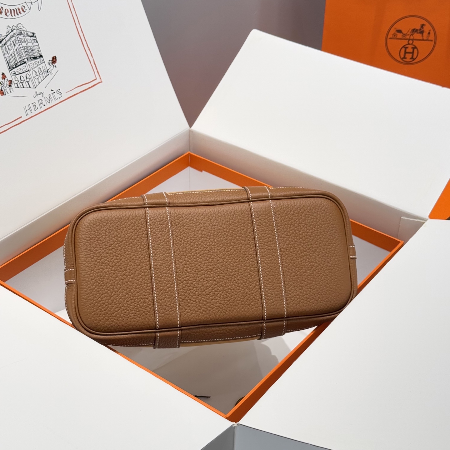 Hermès Garden Party 30 Tote Bag - Gold Brown, Hand-Stitched, Resort Style 3 i1744860219813 8224 0 2