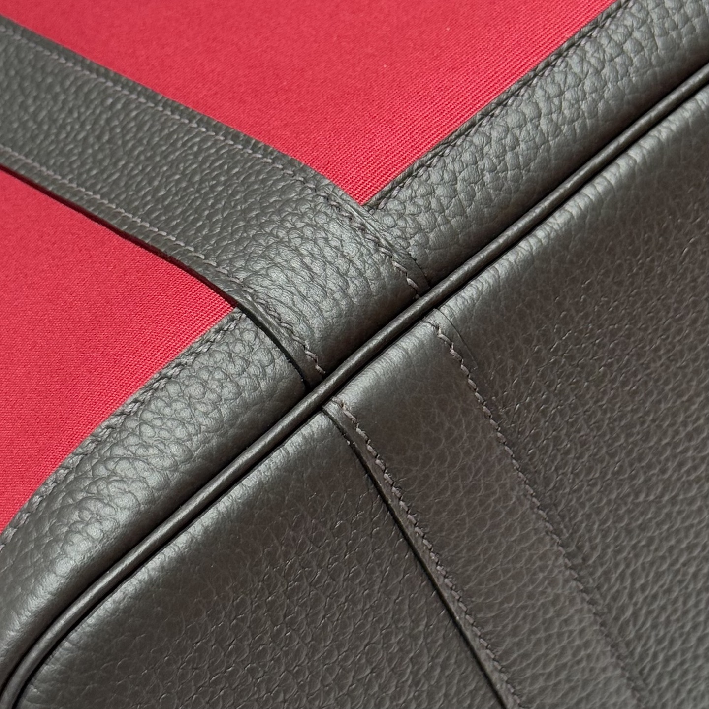 Hermes Garden Party 30 Hand-stitched Tote Bag - Hermes Red/Ebony 7 i1744860240818 1253 0 5